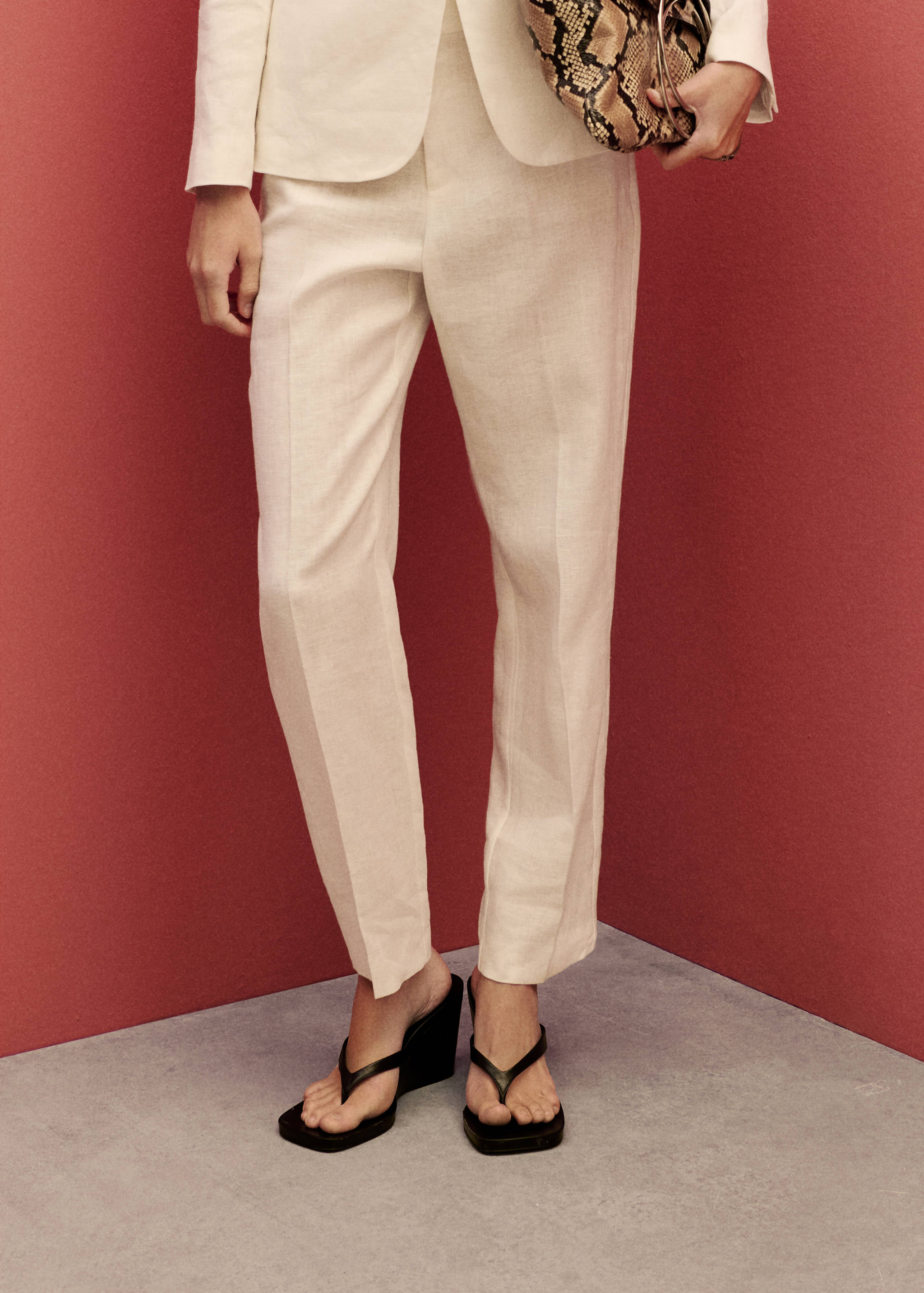 Linnen pantalon - Middenvlak