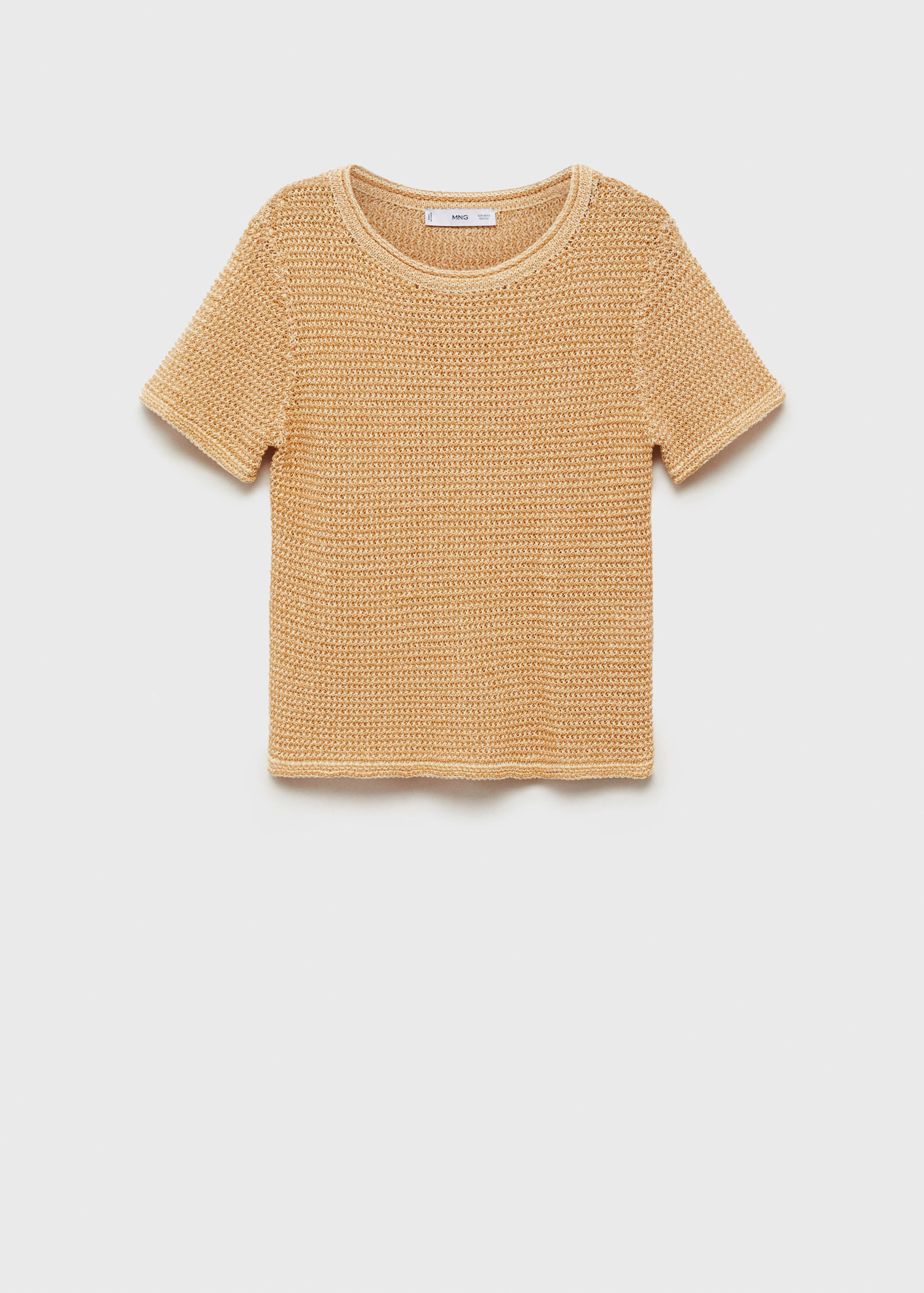 Kurzärmliger Grobstrickpullover - Artikel ohne Model