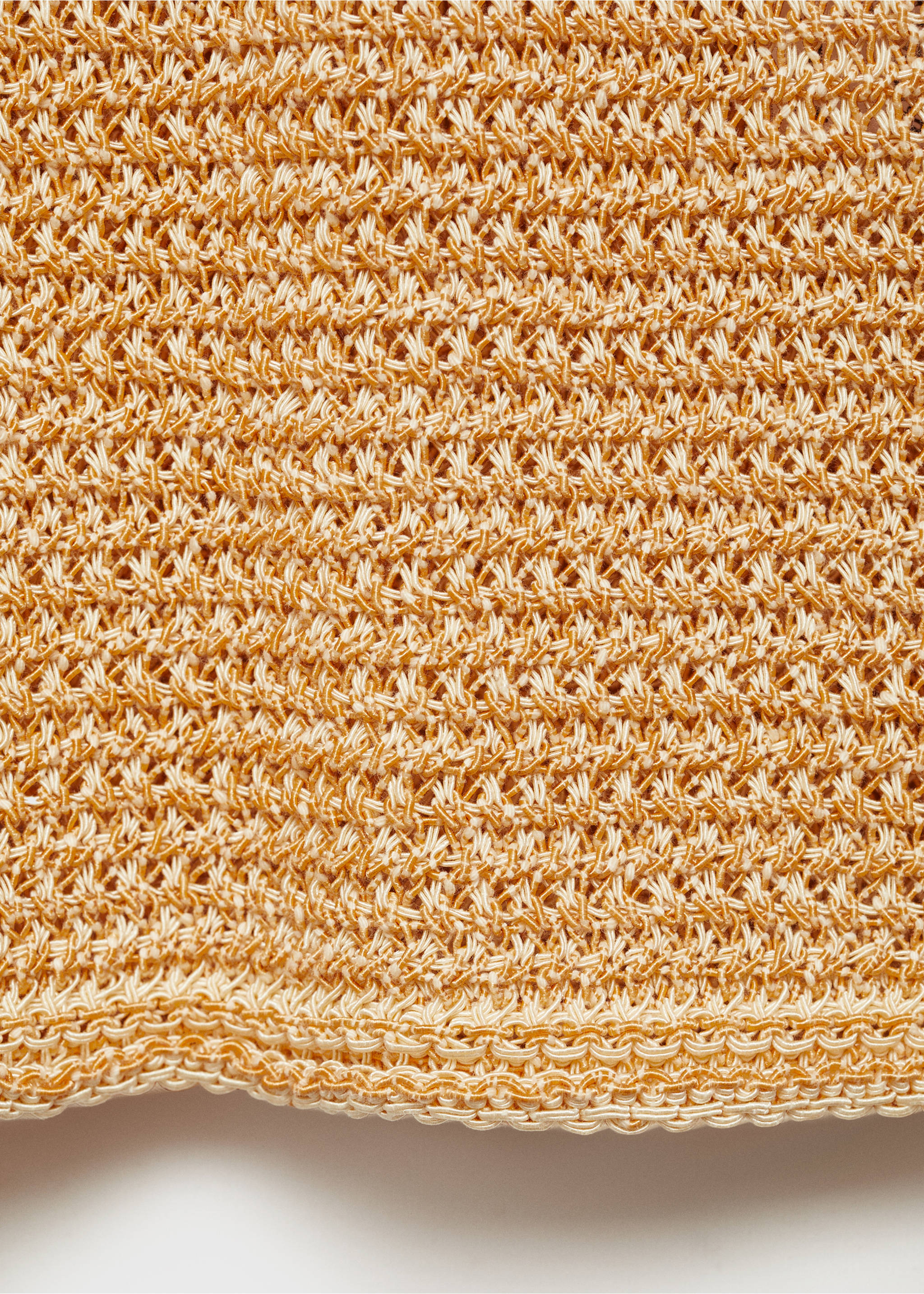 Kurzärmliger Grobstrickpullover - Detail des Artikels 0, Mittelbraun. Ref: 87087164-00.
