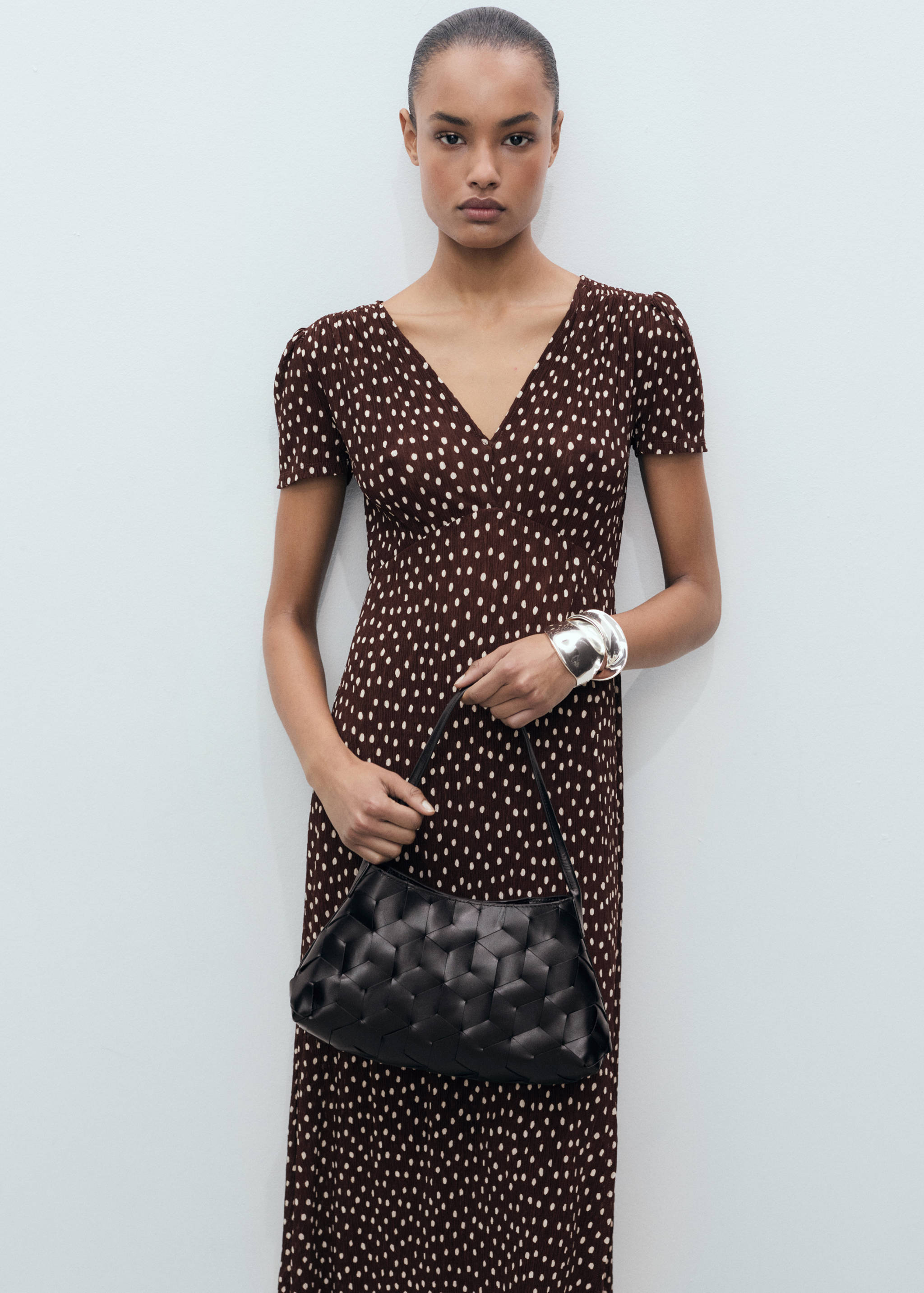 Printed midi-dress - Medium plane
