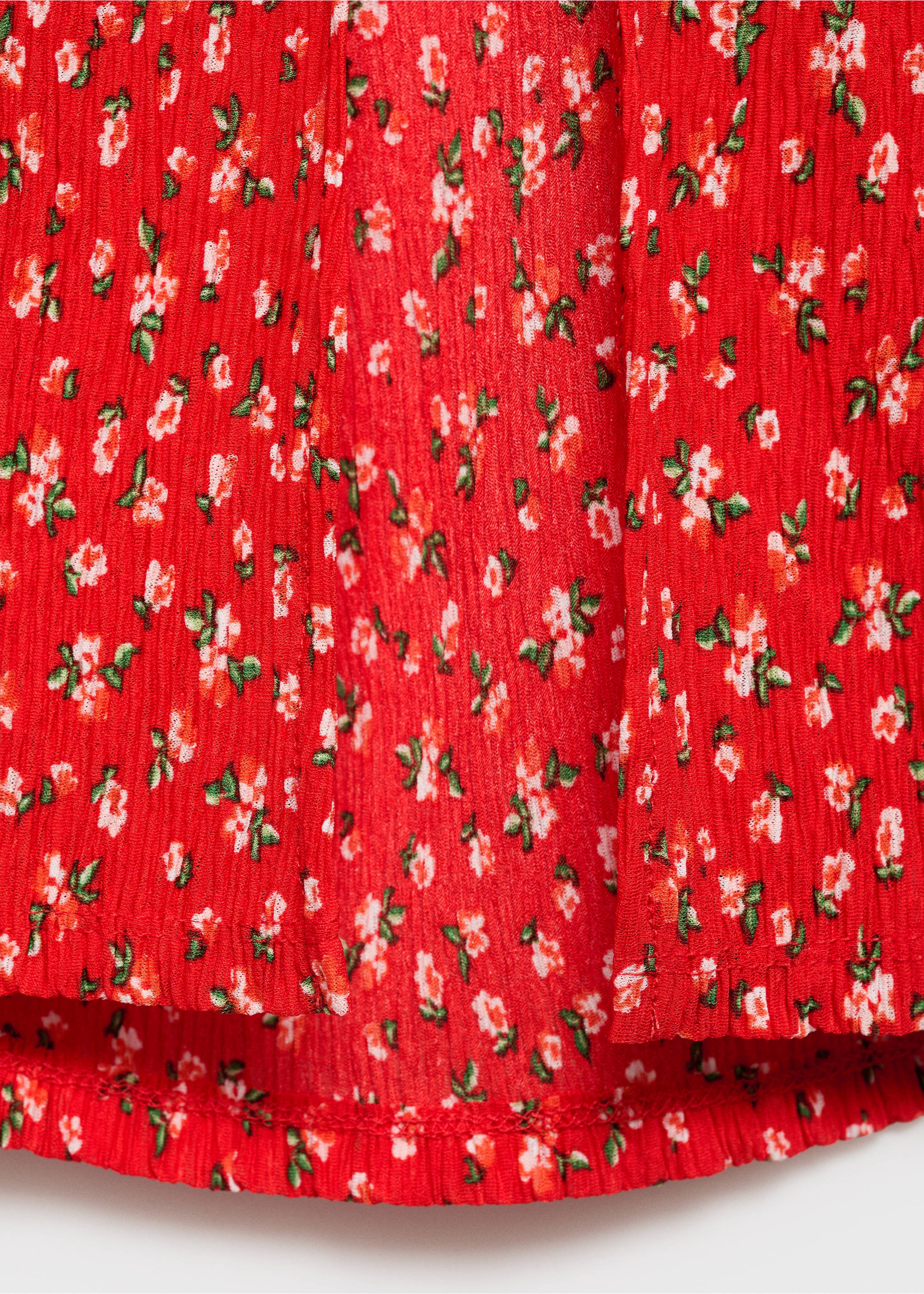 Printed midi-dress - Details of the article 0, Red. Ref: 87087165-00.