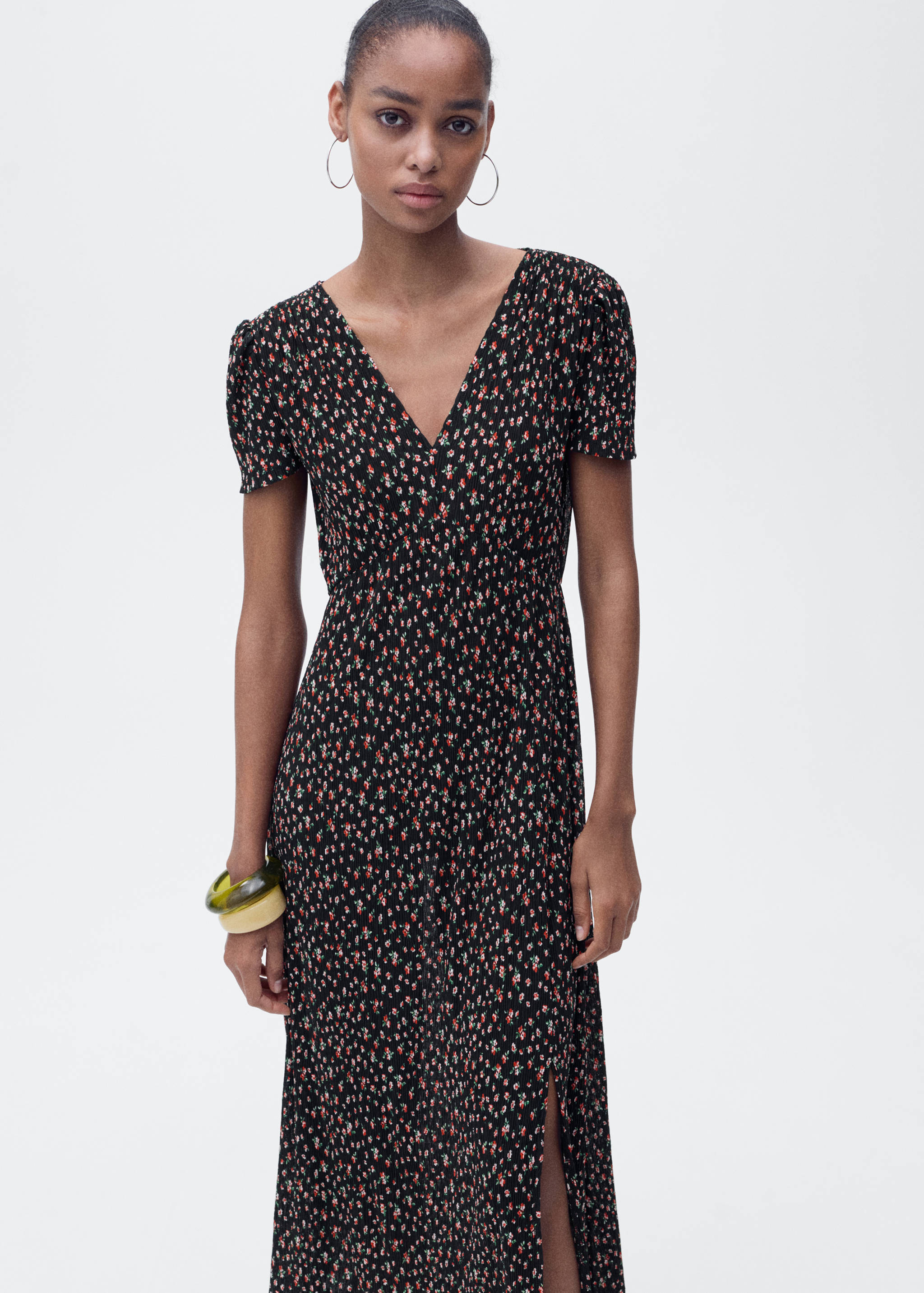 Printed midi-dress - Medium plane