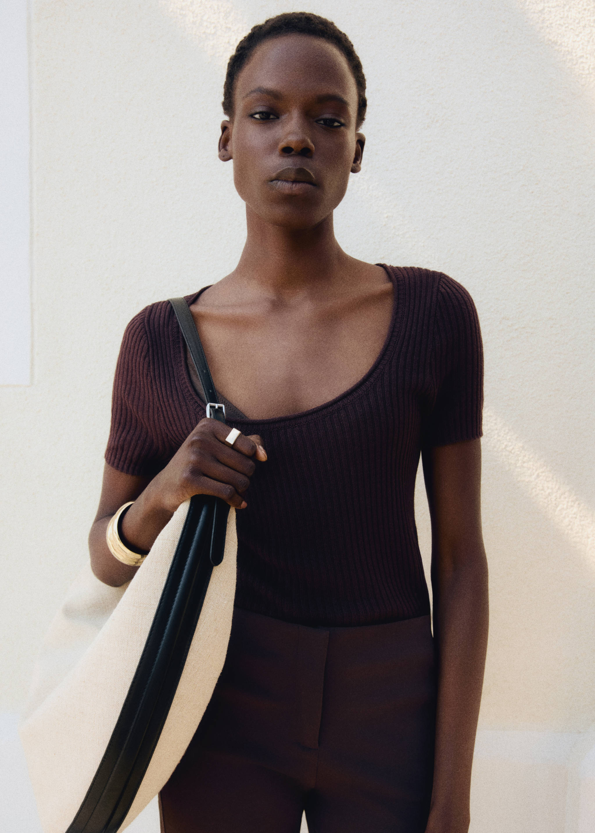 Linen-blend knitted sweater - Details of the article 6