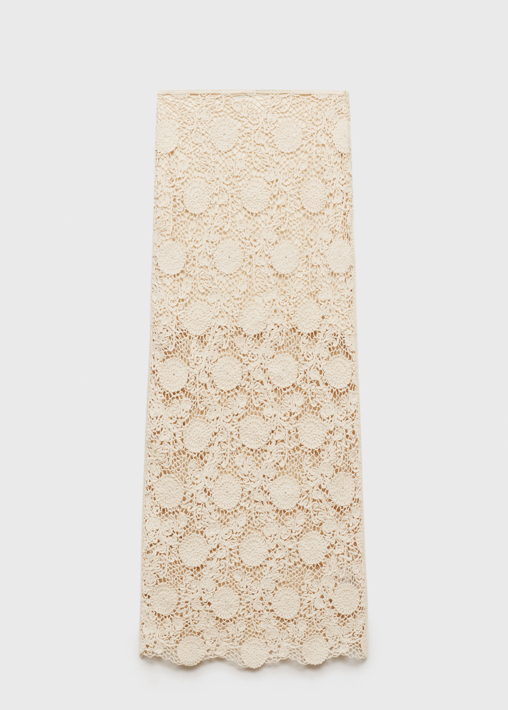 Falda larga crochet flores - Artículo sin modelo