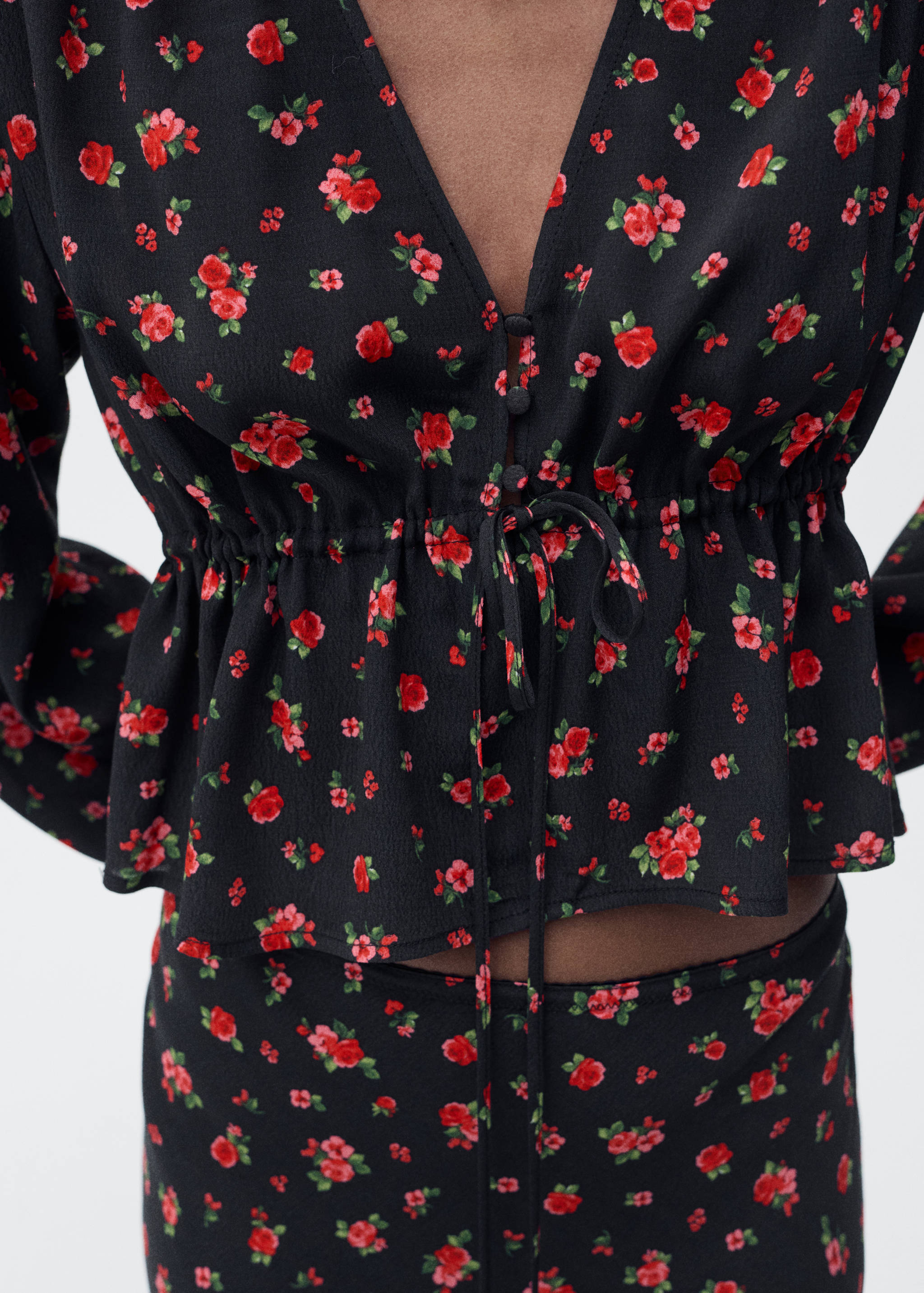 Ruffled floral blouse - Details of the article 6