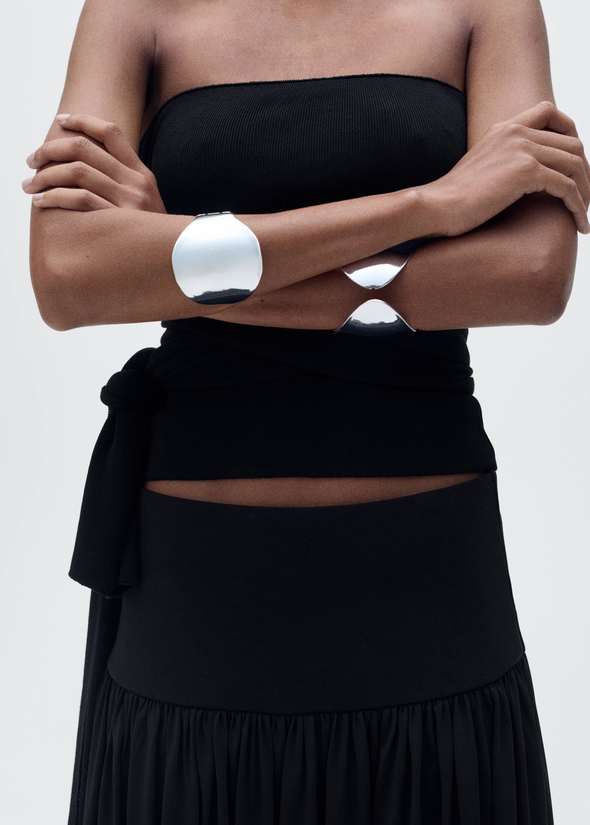 Long gathered skirt - Details of the article 6