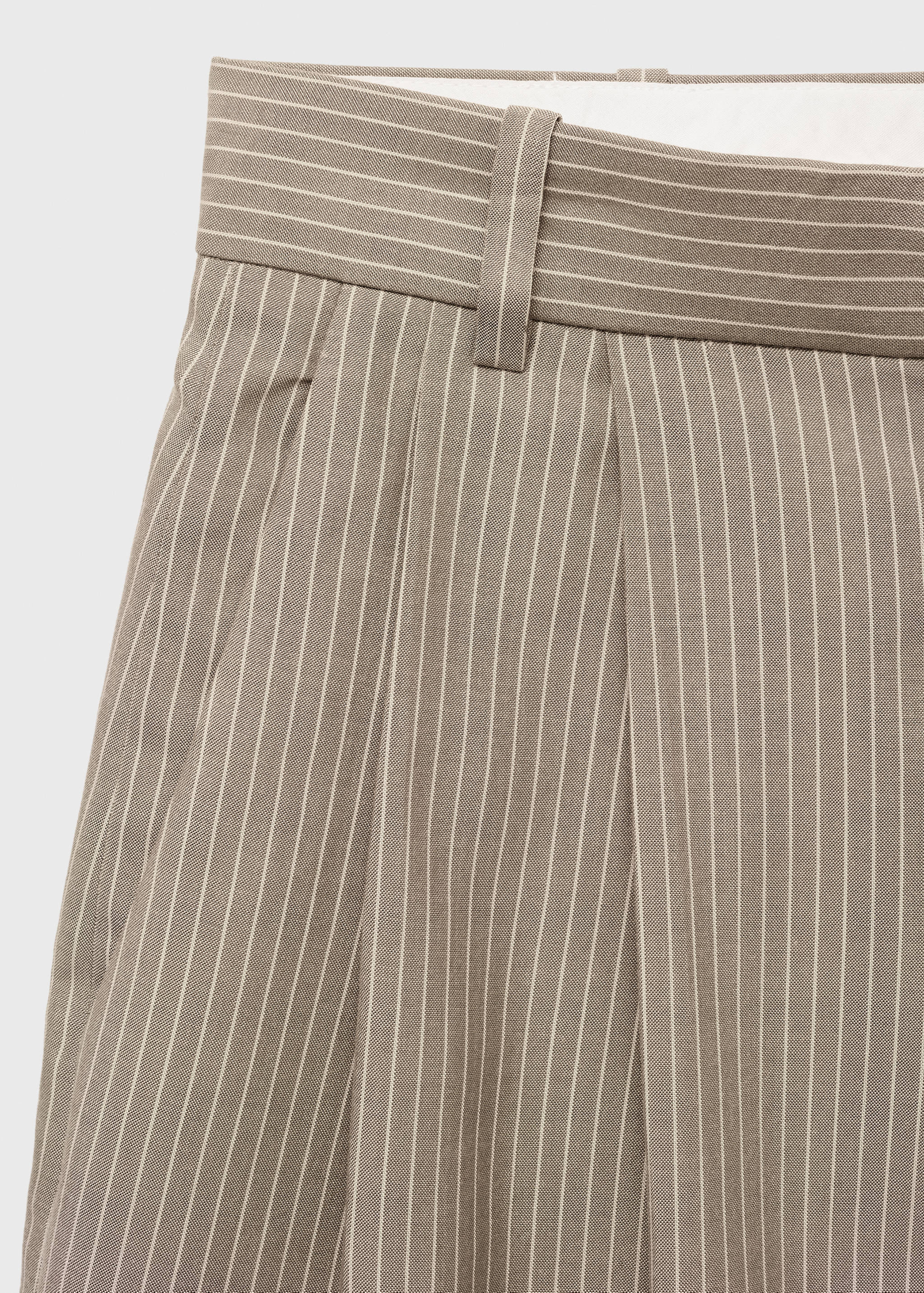 Striped suit bermuda shorts - Details of the article 8