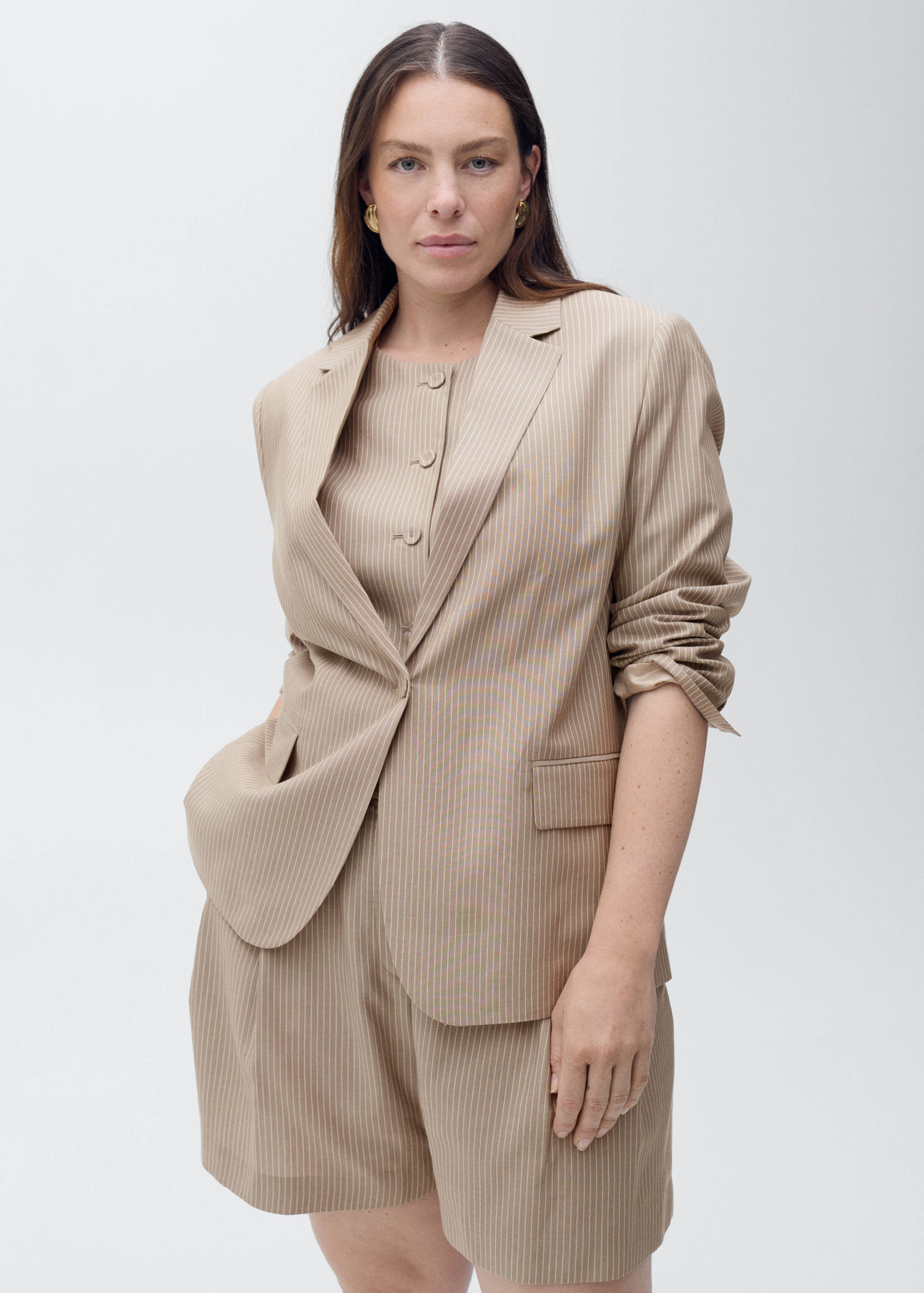 Striped suit bermuda shorts - Details of the article 5