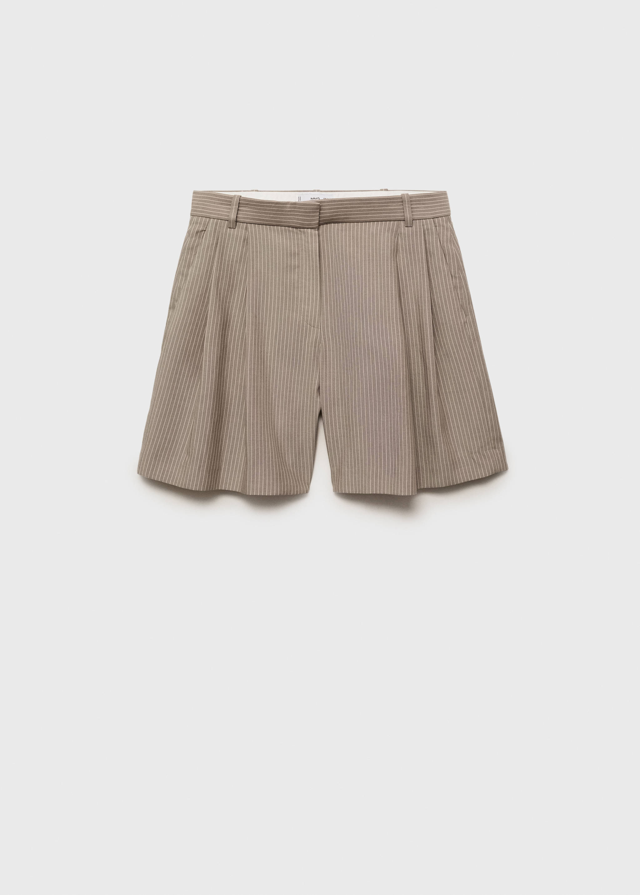 Gestreifte Anzug-Bermudashorts - Artikel ohne Model