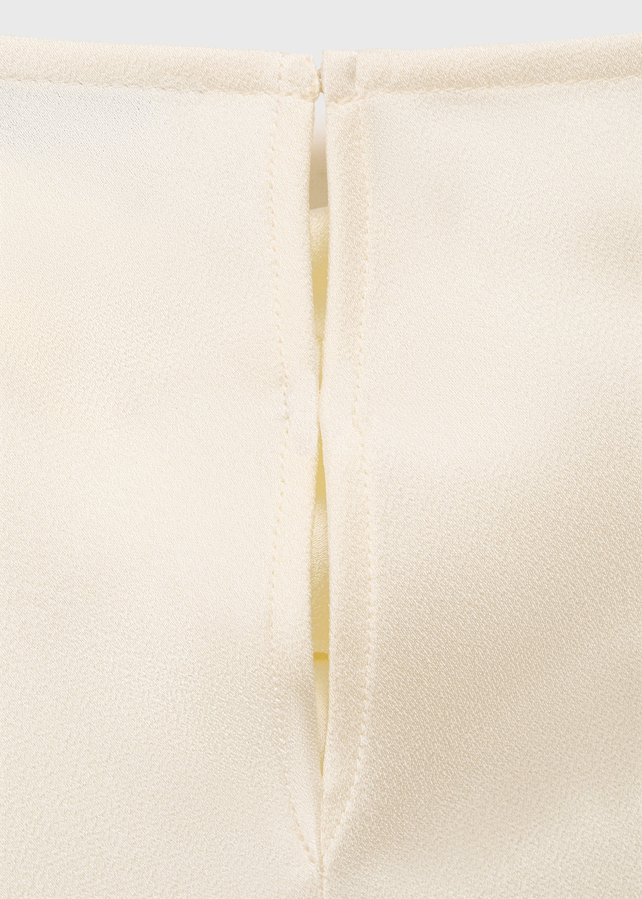 Satin blouse with draped neck - Details of the article 0