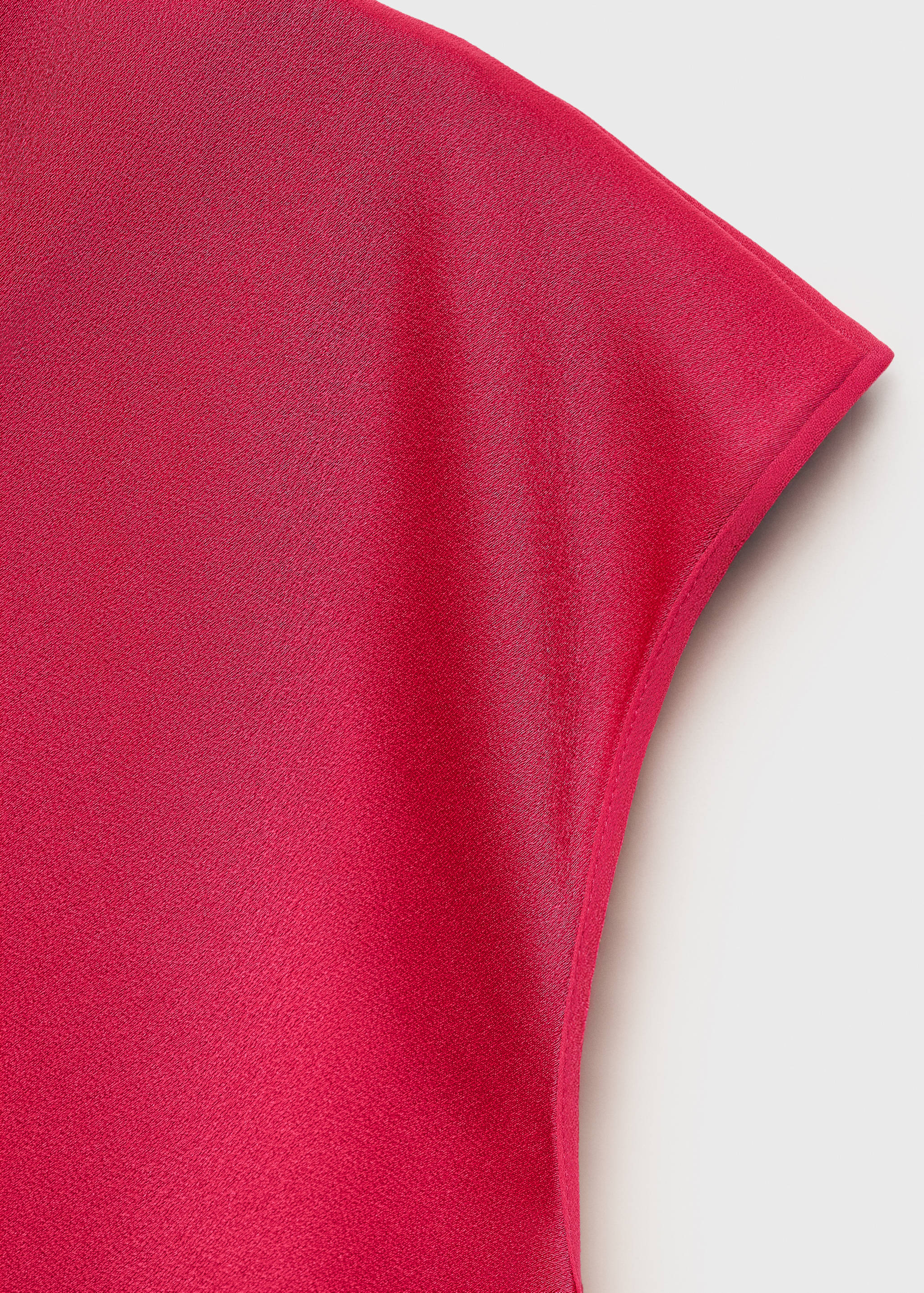 Satin blouse with draped neck - Details of the article 8