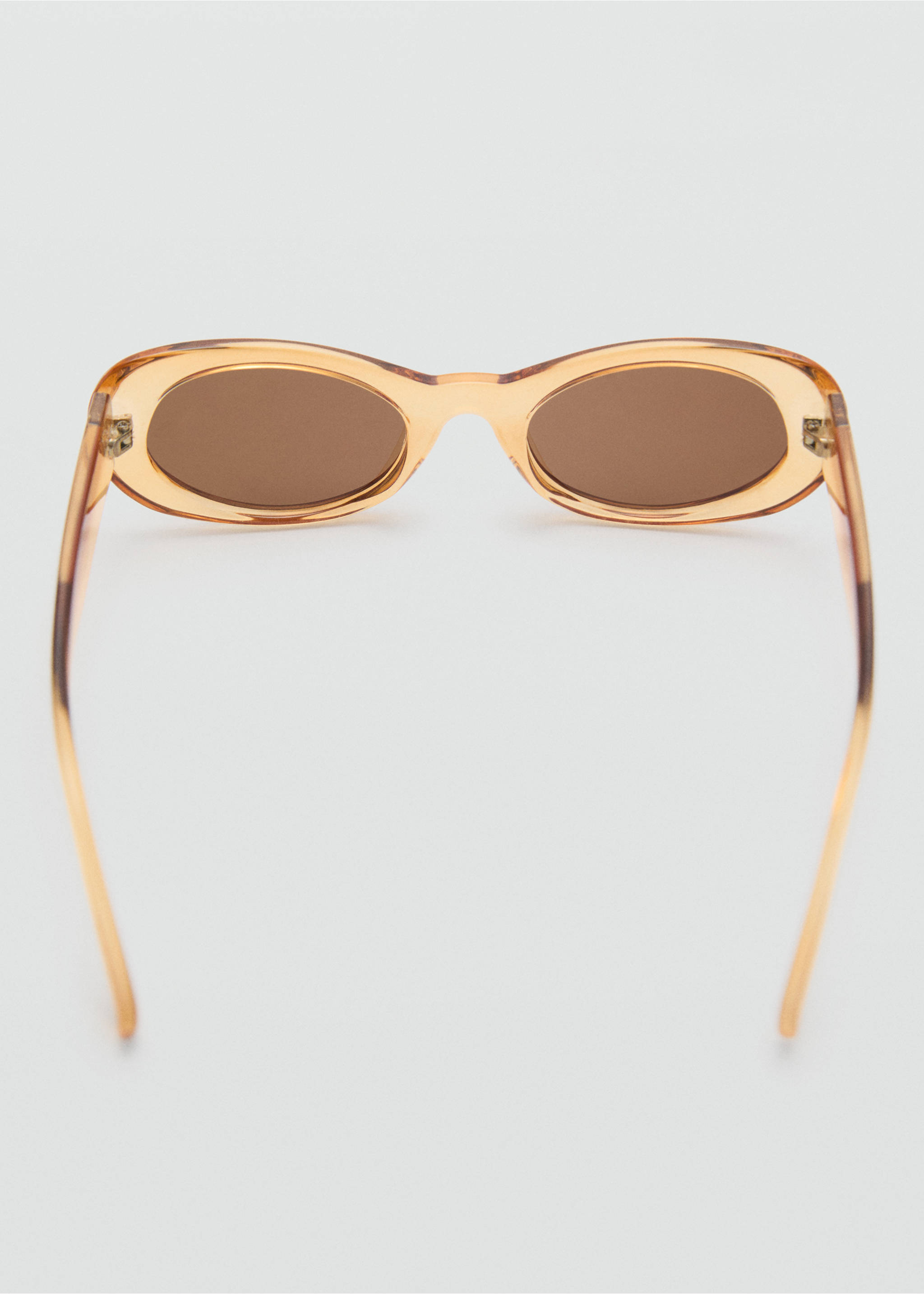 Oval-frame sunglasses - Details of the article 1, Pastel Yellow. Ref: 87087669-00.