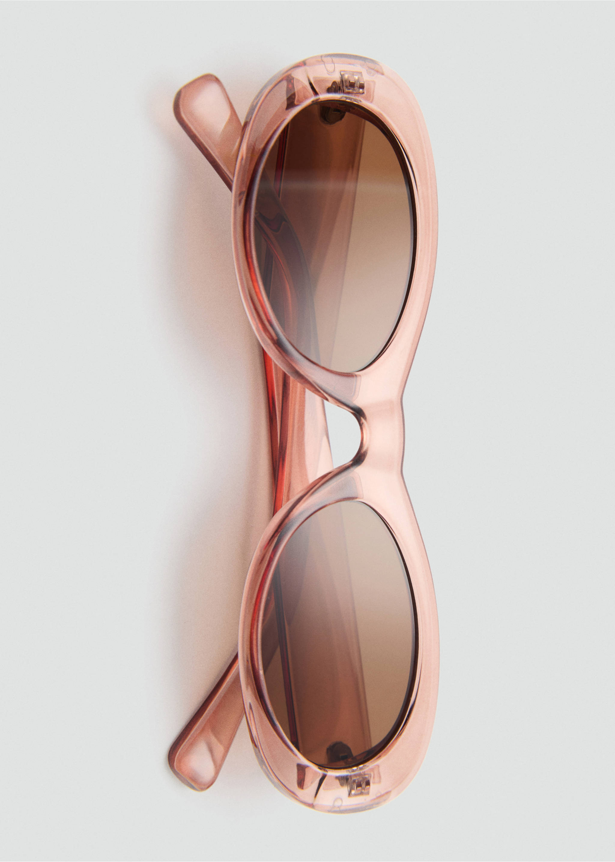 Gafas de sol montura ovalada - Detalle del artículo 2, Melocotón. Ref: 87087669-00.