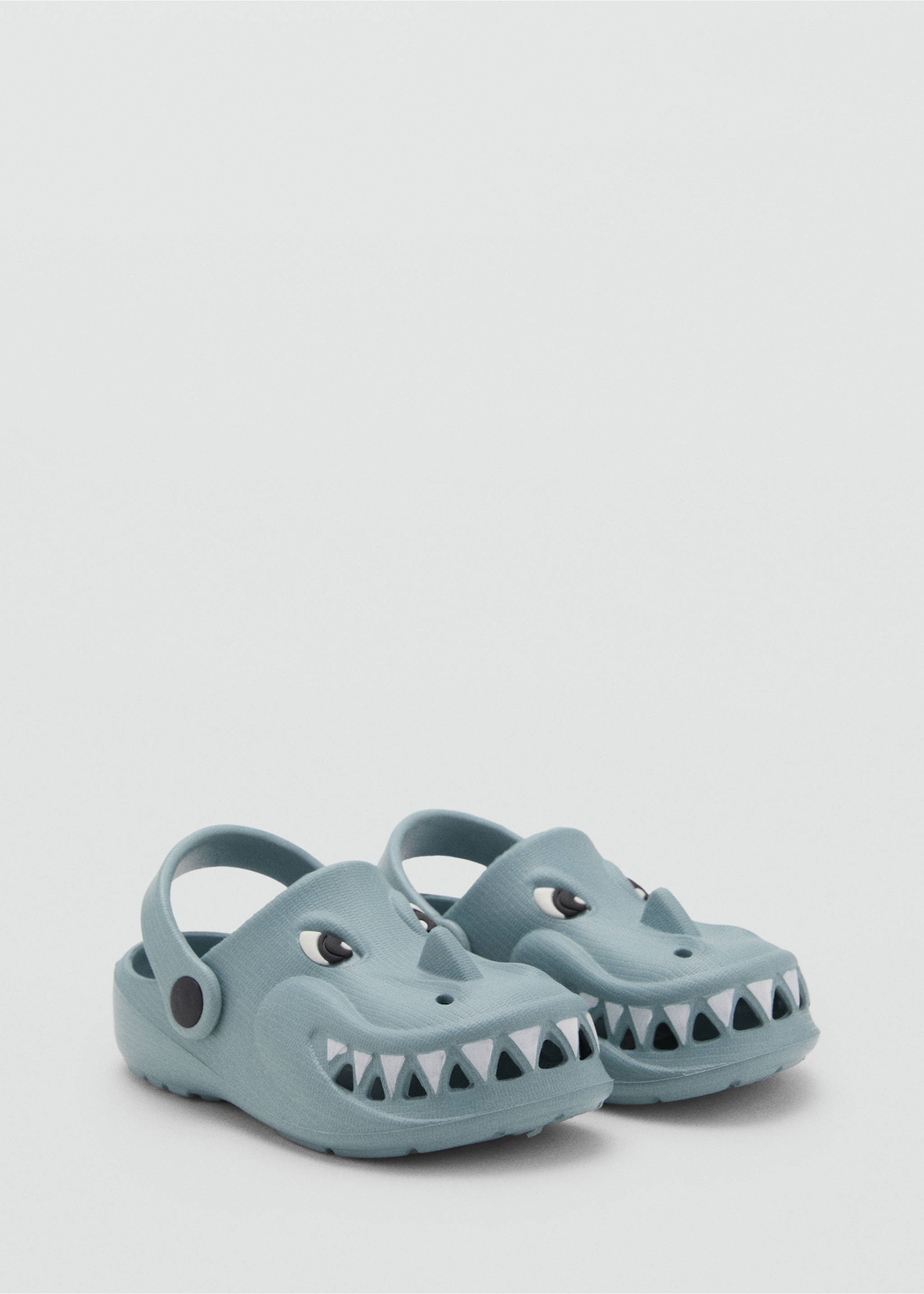 Flip-Flops mit Drachenmotiv - Mittlere Ansicht, Himmelblau. Ref: 87087685-00.