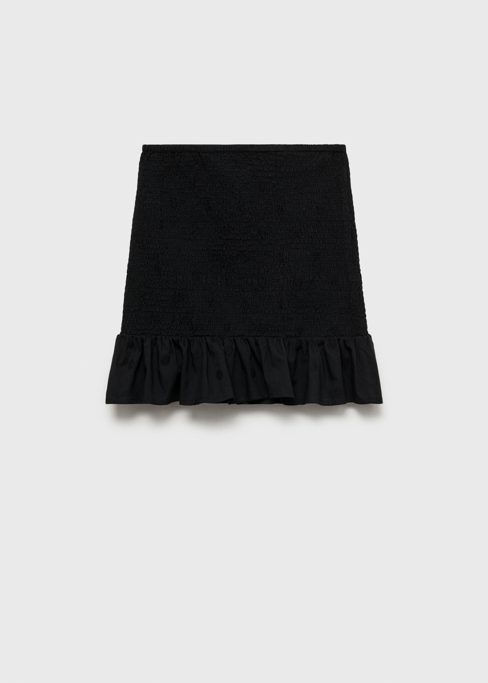 Ruffled gathered mini skirt - Article without model