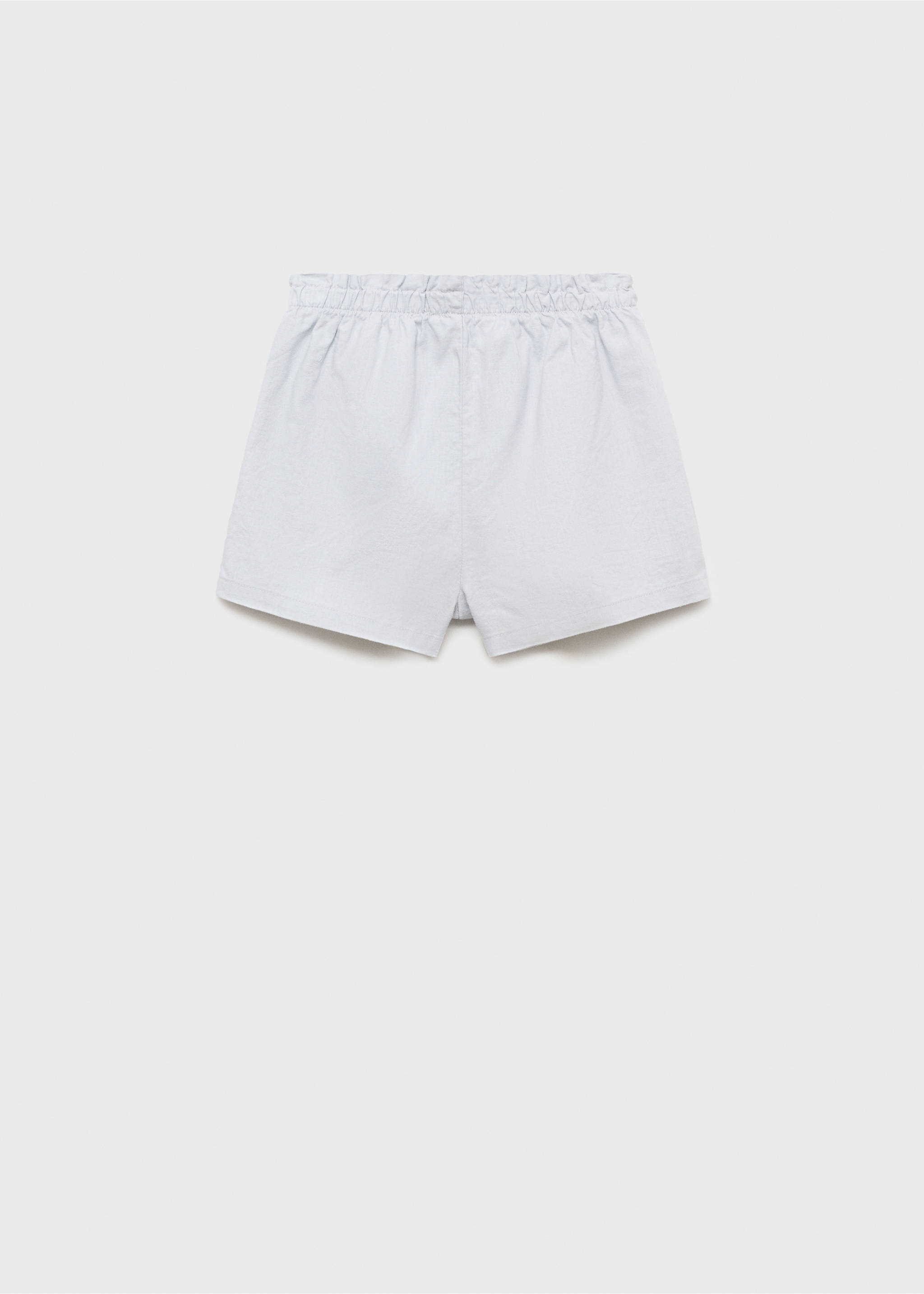Short lin ceinture - Verso de l’article, Bleu ciel. Ref: 87087693-00.