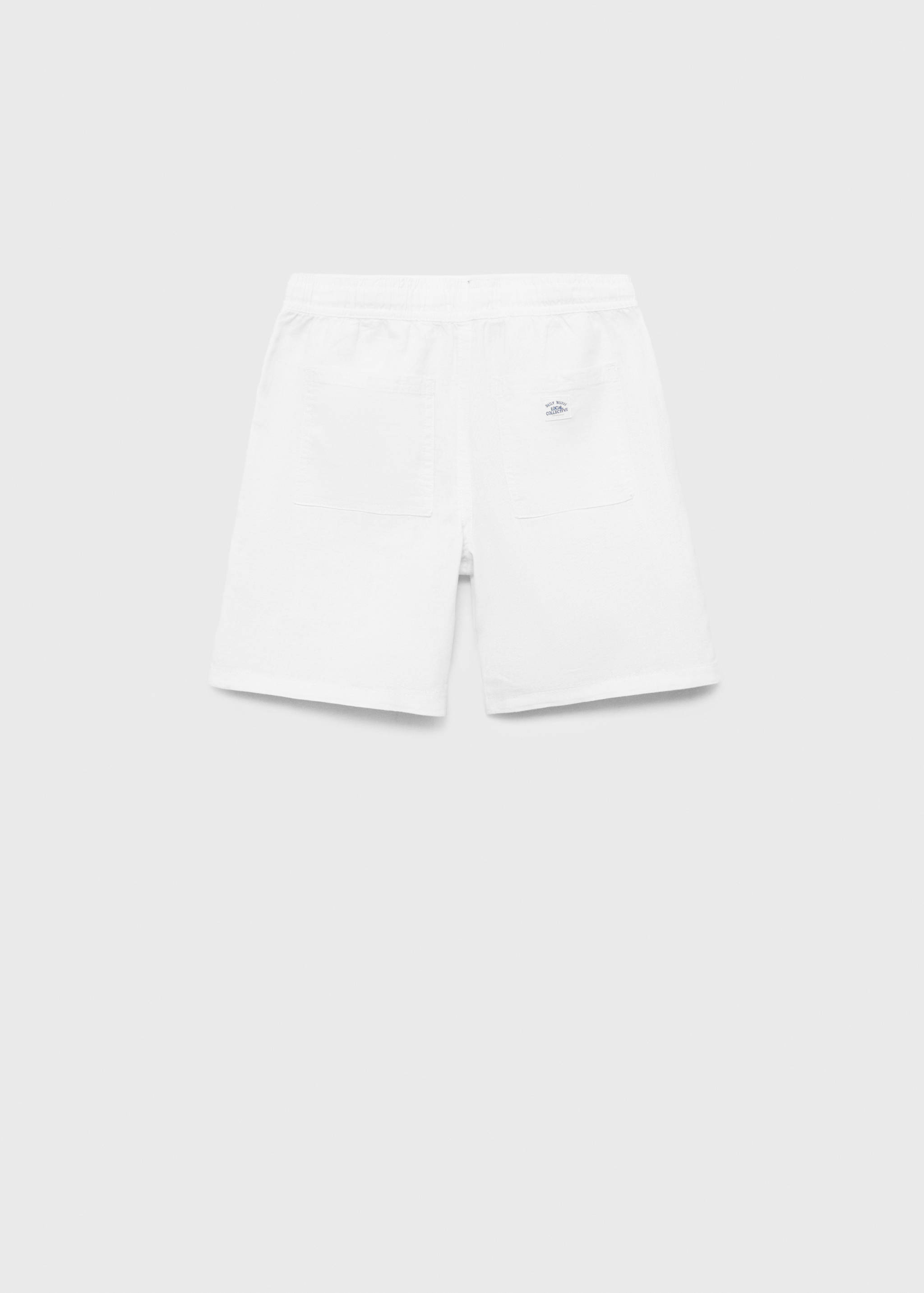 Leinen-Bermudashorts mit Gummibund - Rückseite des Artikels