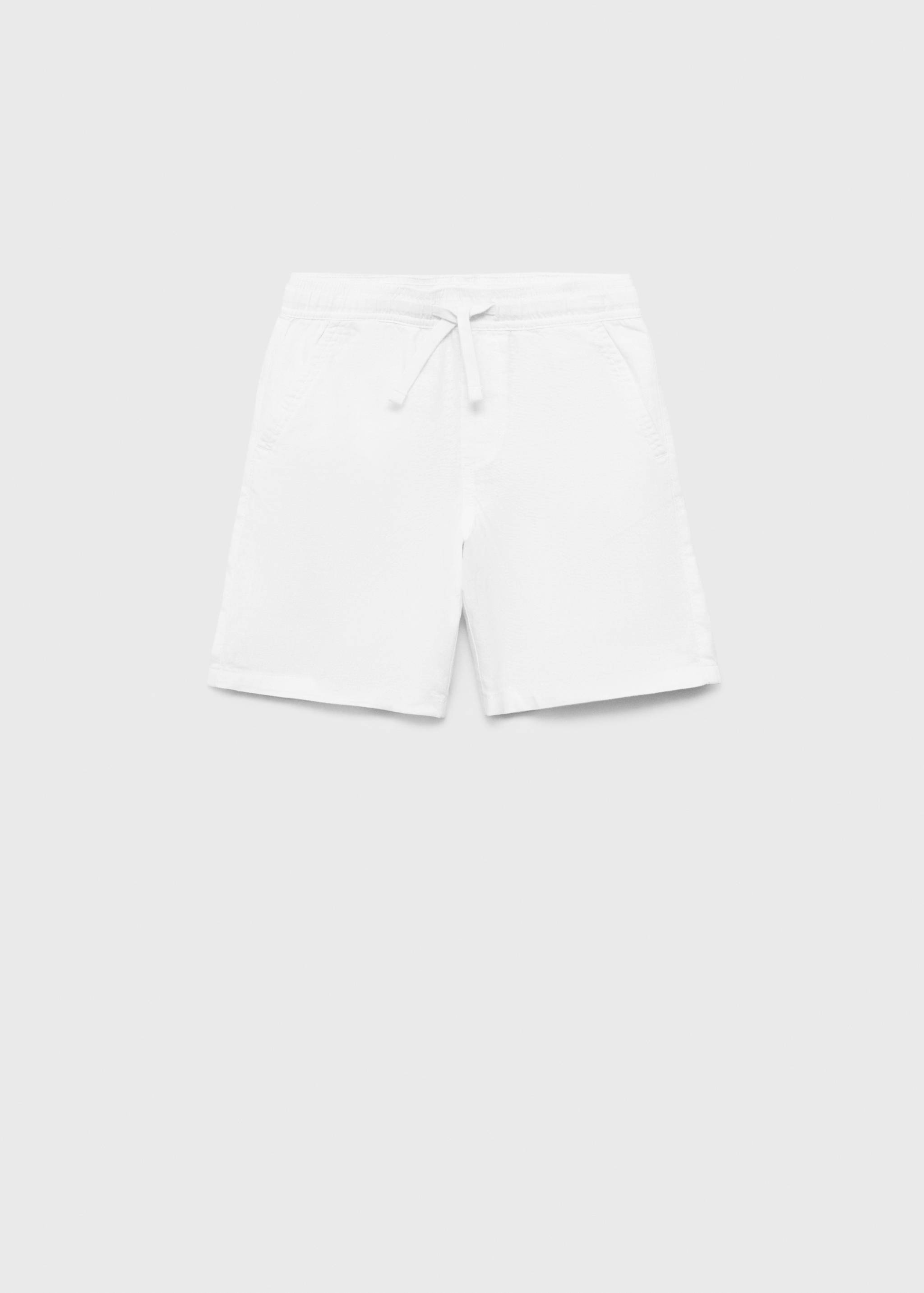 Bermuda lin taille élastique - Article sans modèle