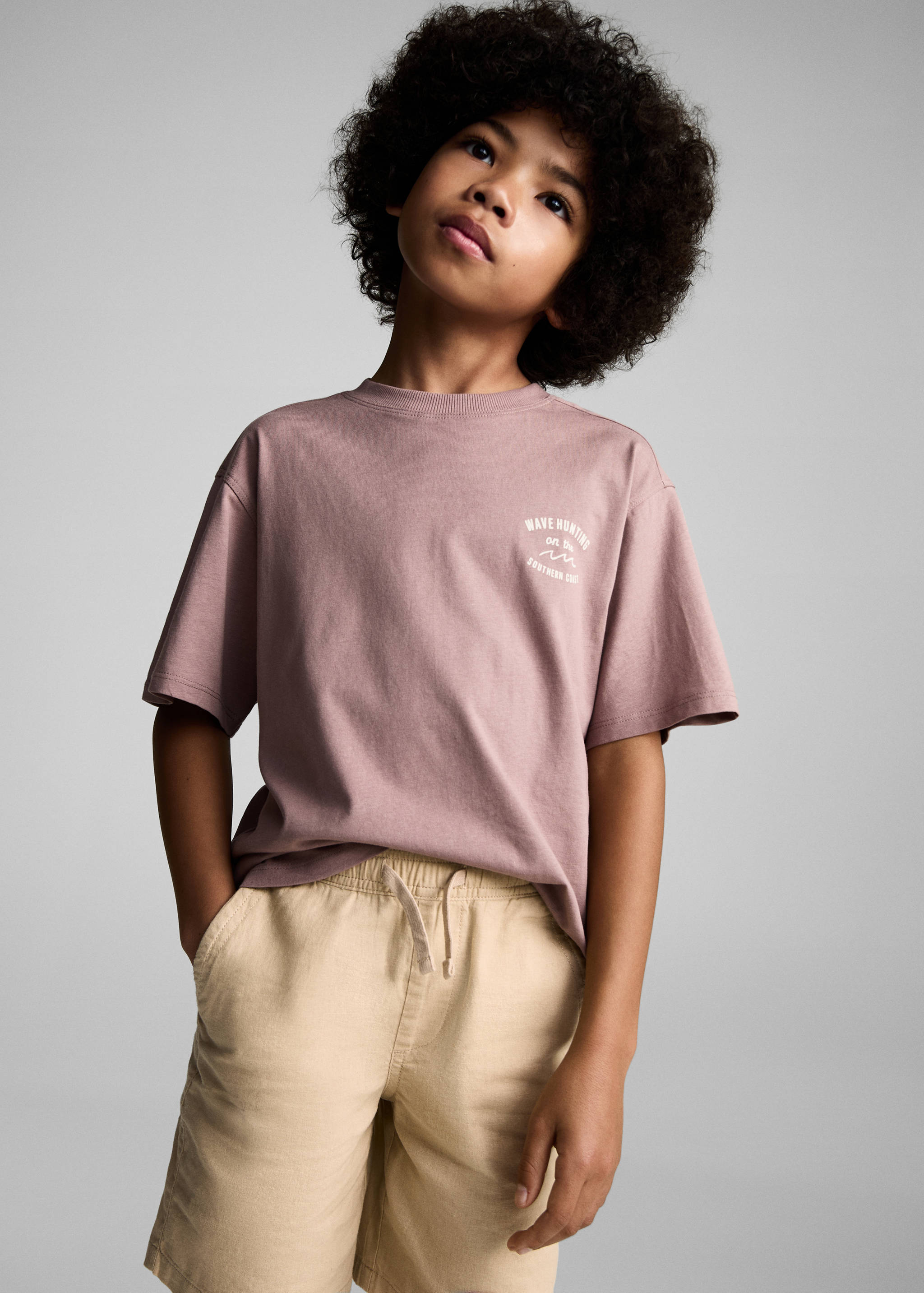 Leinen-Bermudashorts mit Gummibund - Detail des Artikels 1