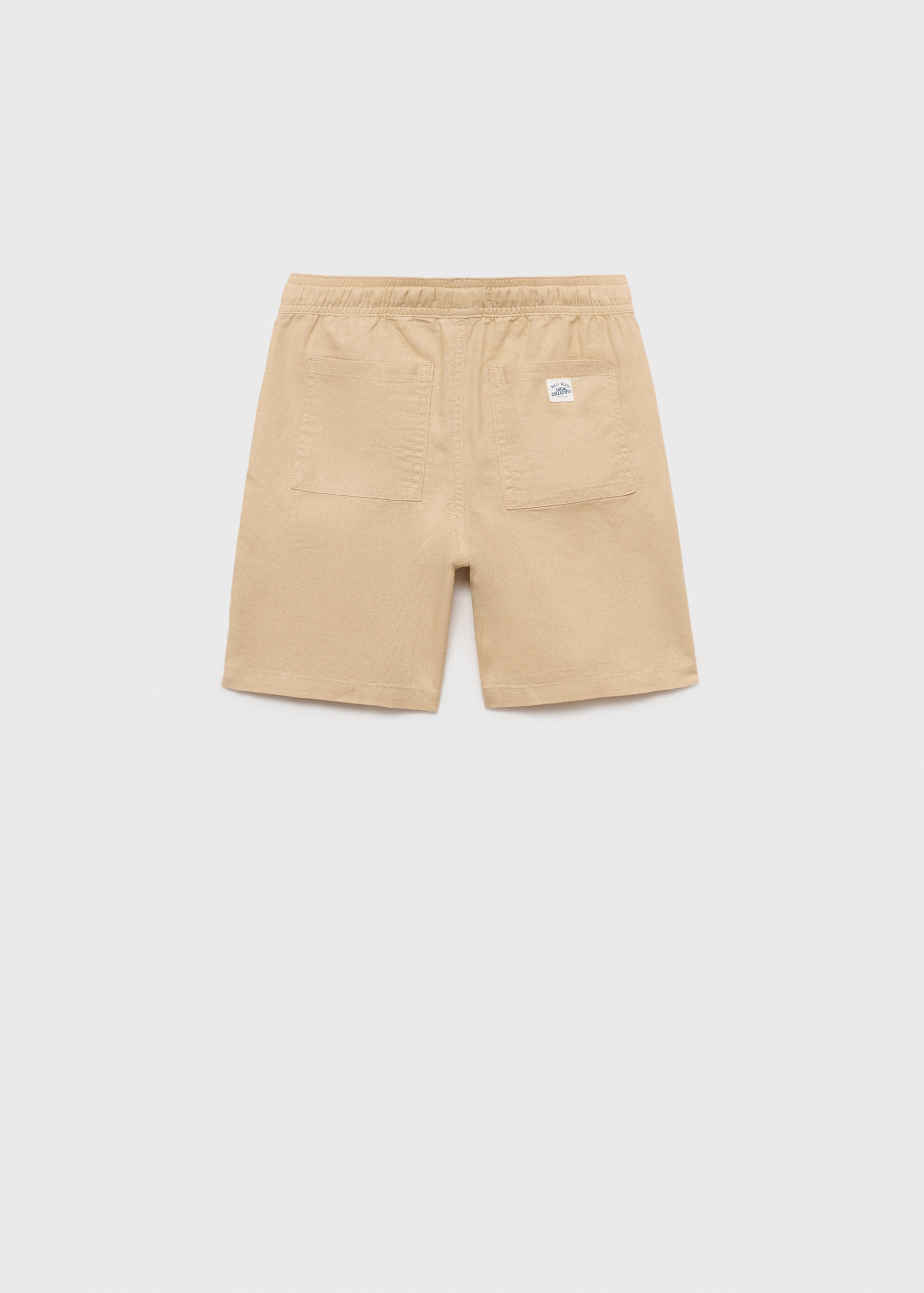 Leinen-Bermudashorts mit Gummibund - Rückseite des Artikels