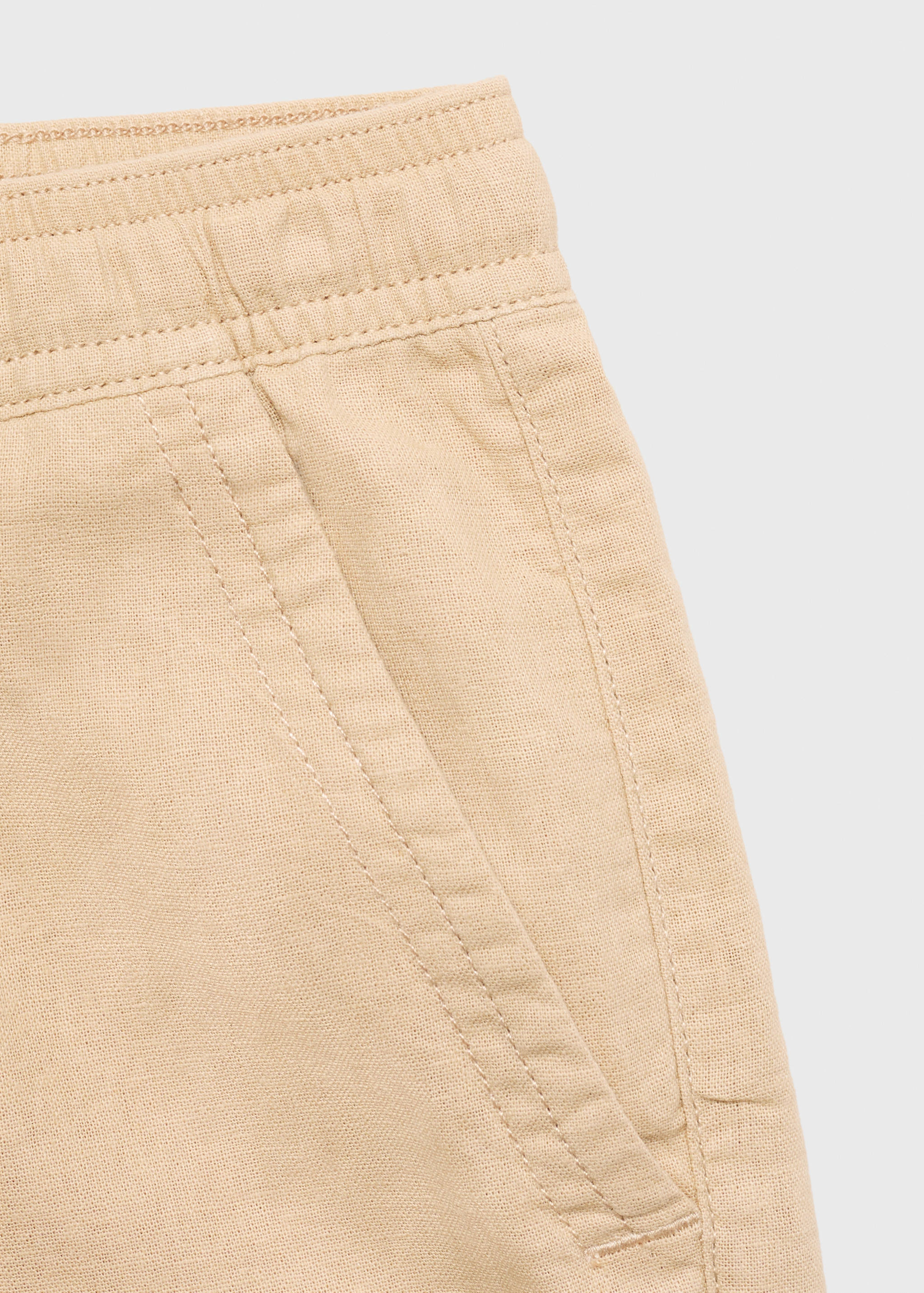 Leinen-Bermudashorts mit Gummibund - Detail des Artikels 0