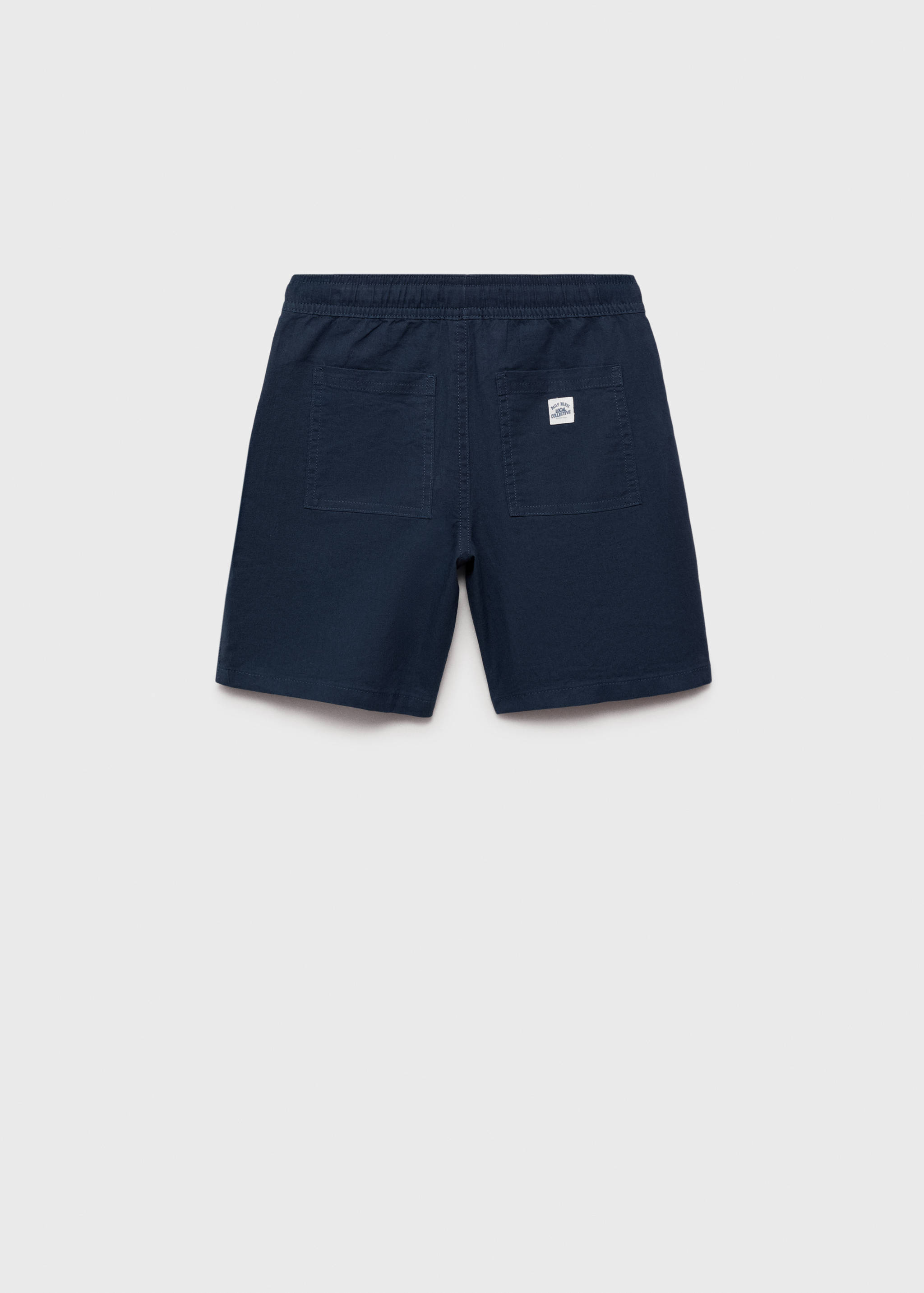 Leinen-Bermudashorts mit Gummibund - Rückseite des Artikels