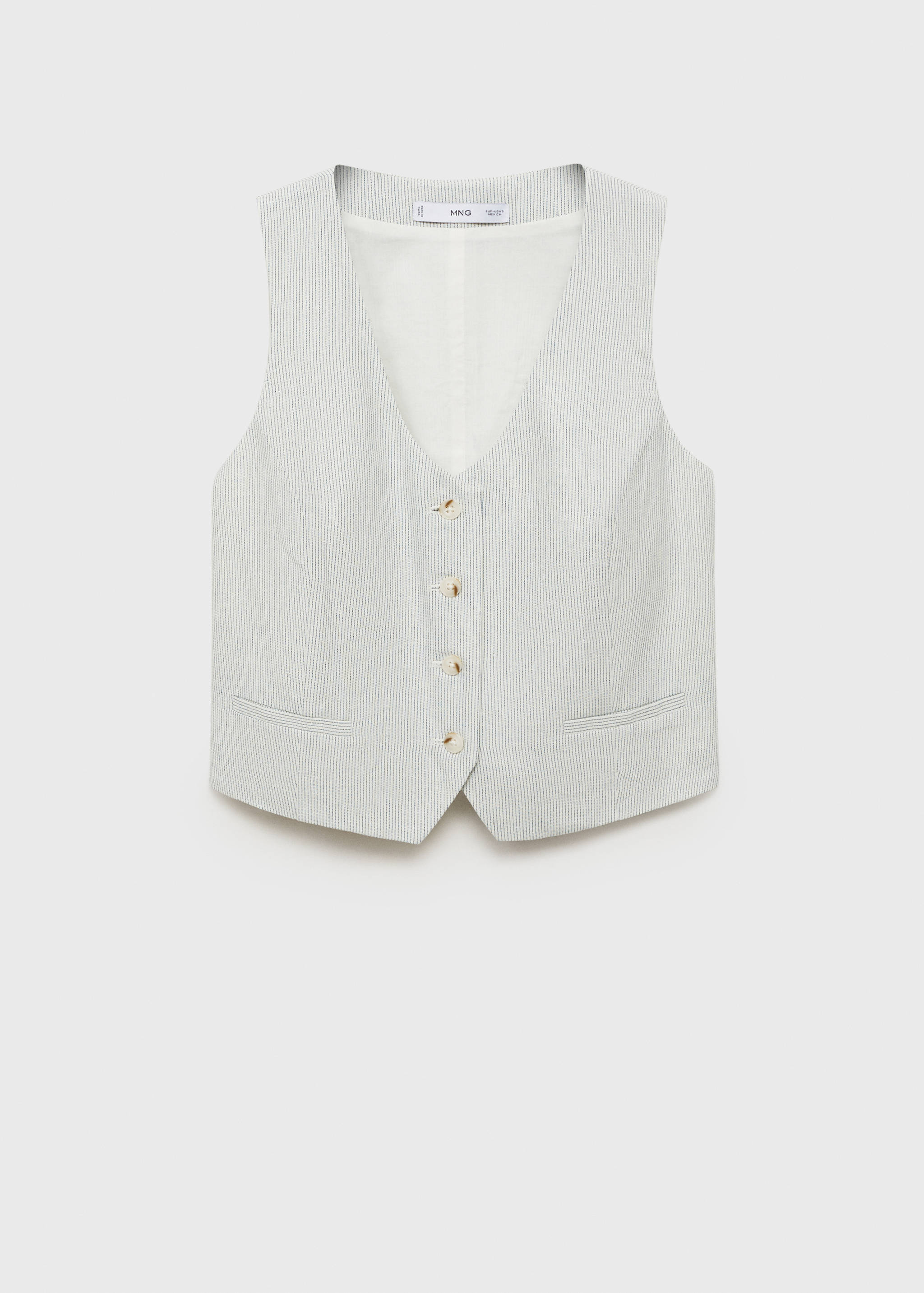 Gilet de costume lin mélangé - Article sans modèle