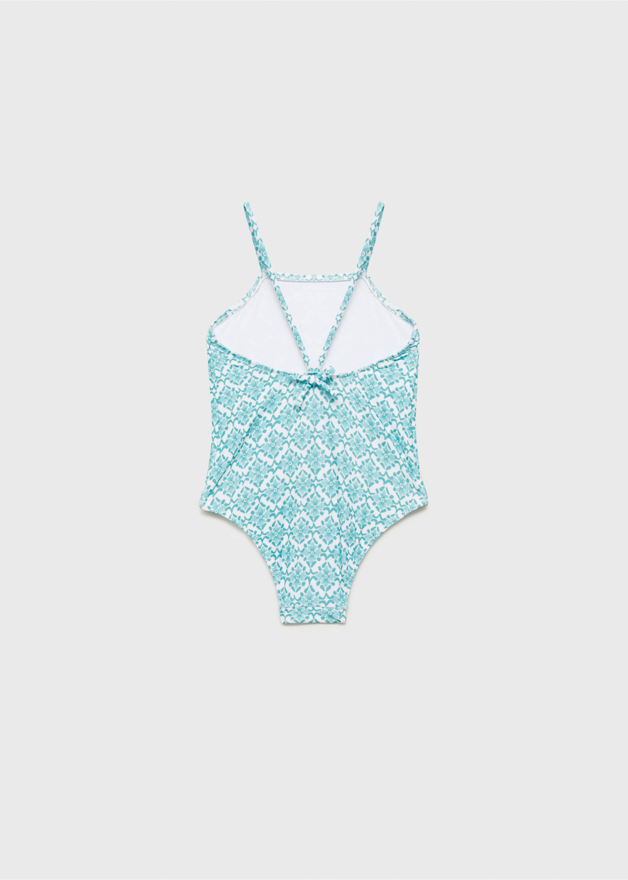 Floral print swimsuit - Reverse of the article, Green. Ref: 87087714-00.