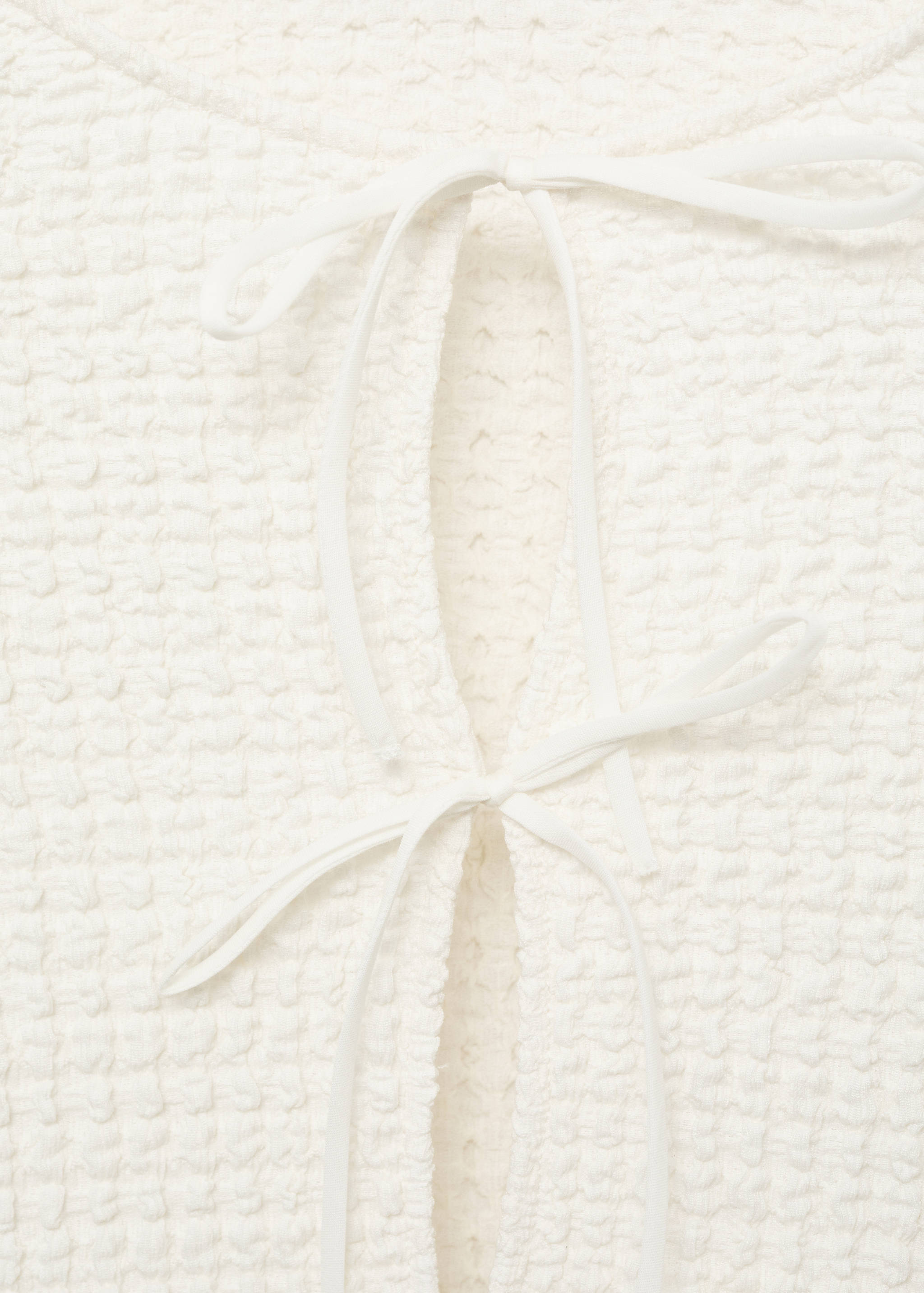 Blouse texturée fermeture nœuds - Détail de l'article 8