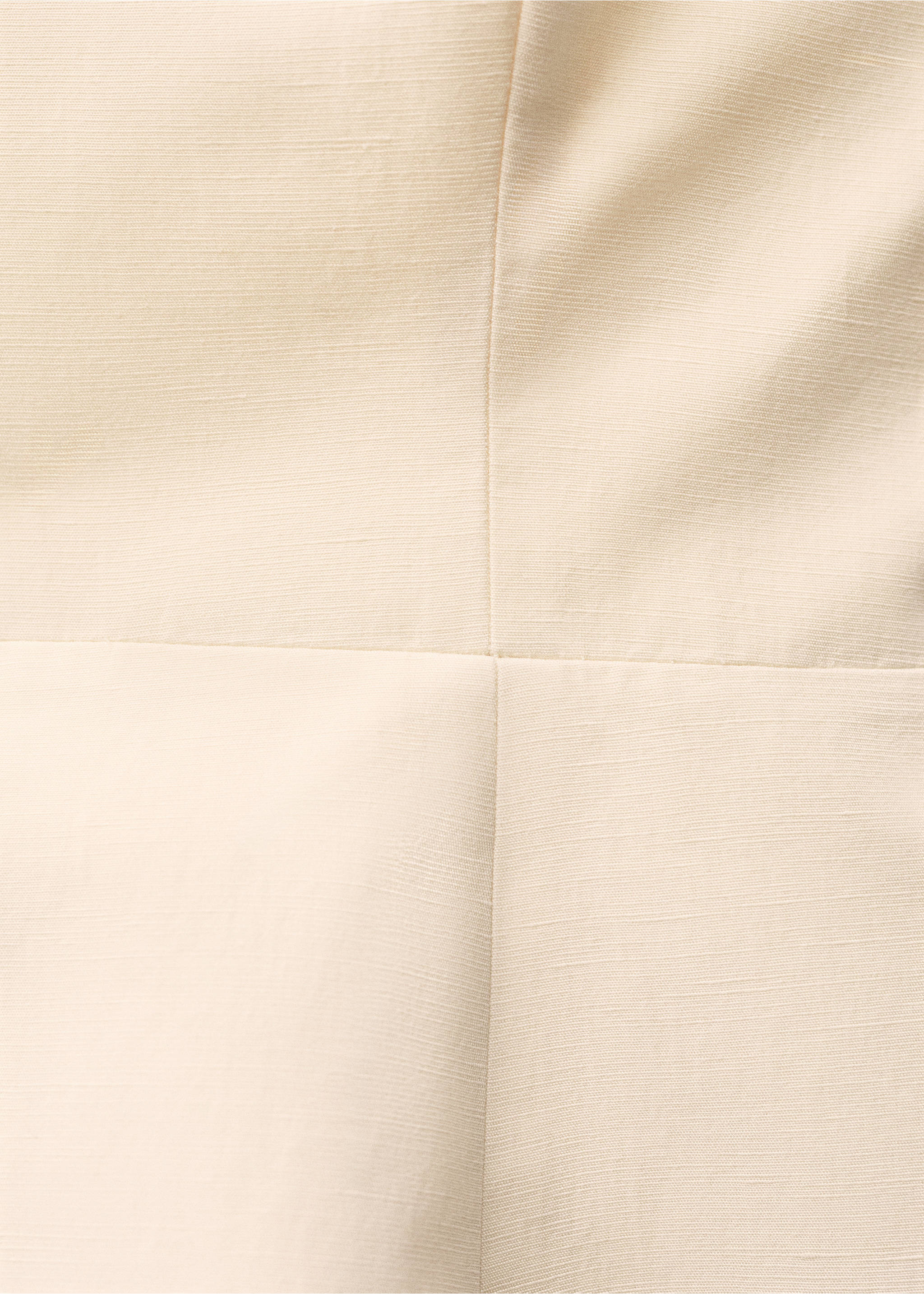 Strapless peplum top - Details of the article 8, Vanilla. Ref: 87087718-00.