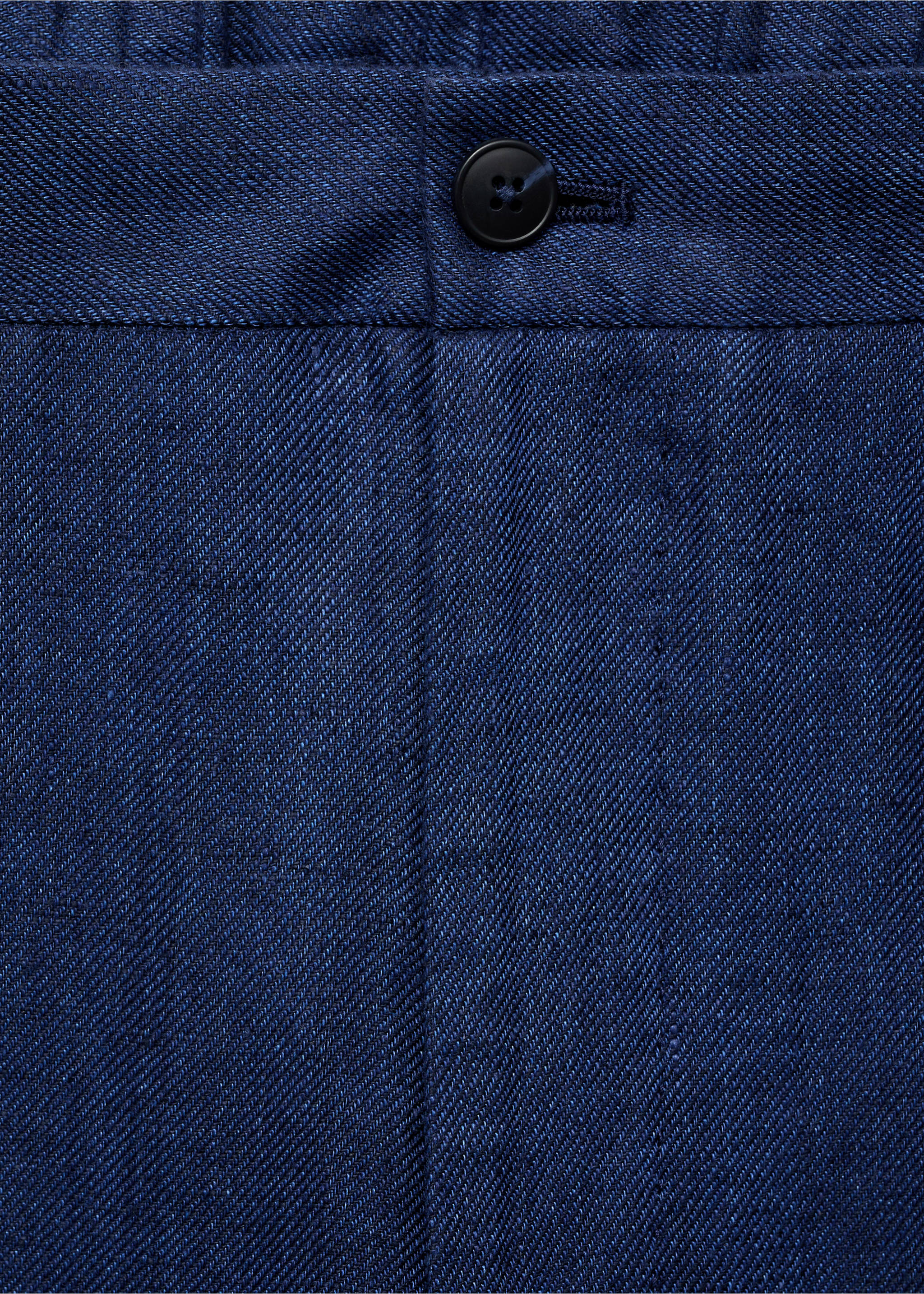 Pantalon costume Salerno 100 % lin slim fit - Détail de l'article 8, Bleu indigo. Ref: 87087886-00.