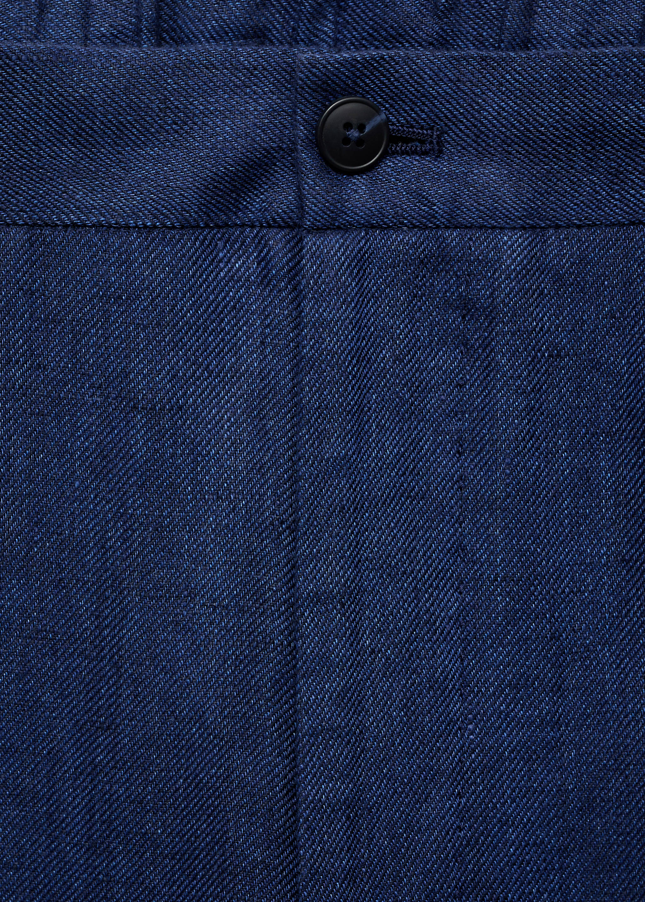 Salerno 100% linen slim fit suit trousers - Details of the article 8