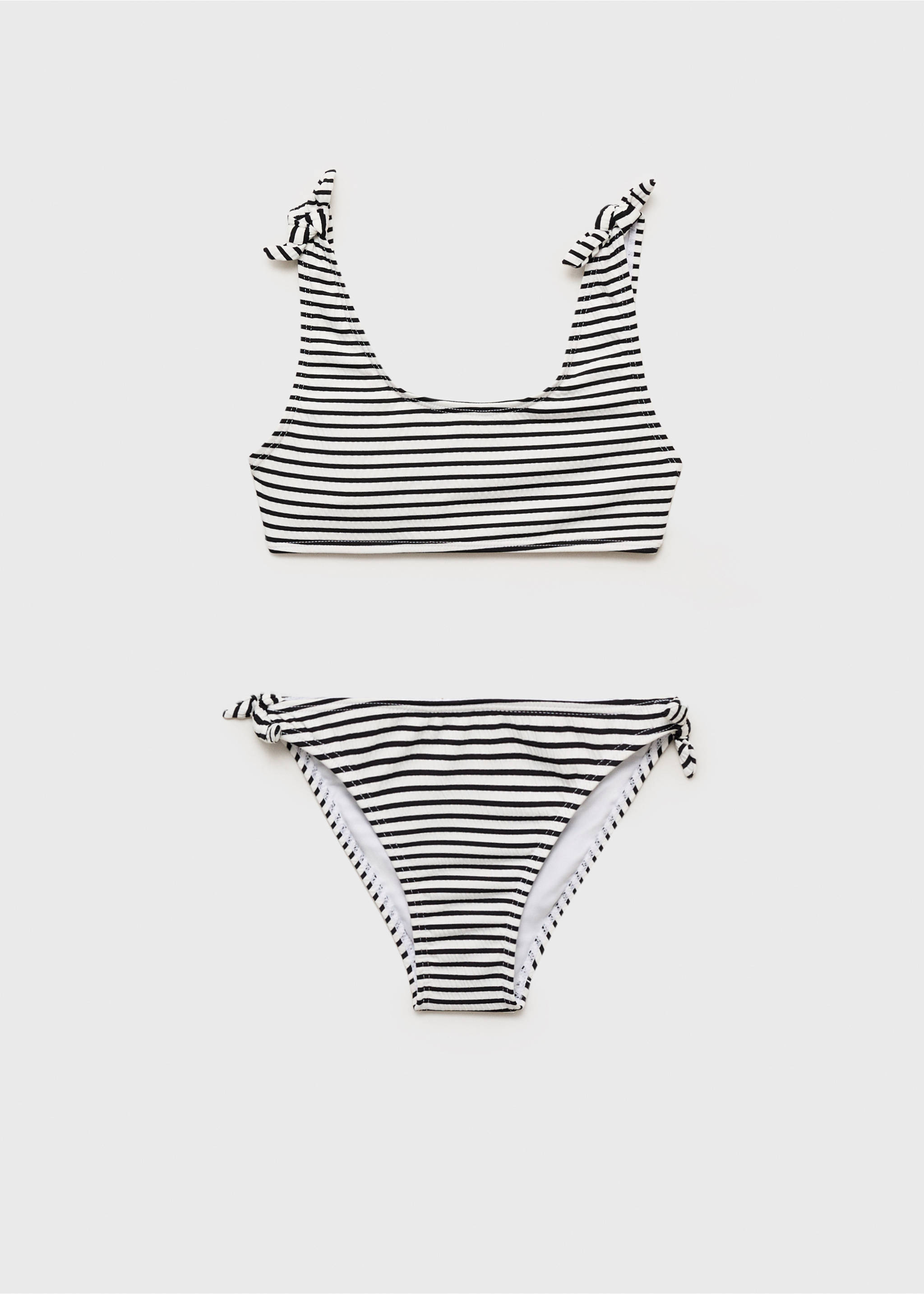 Striped bikini - Article without model, Black. Ref: 87087888-00.