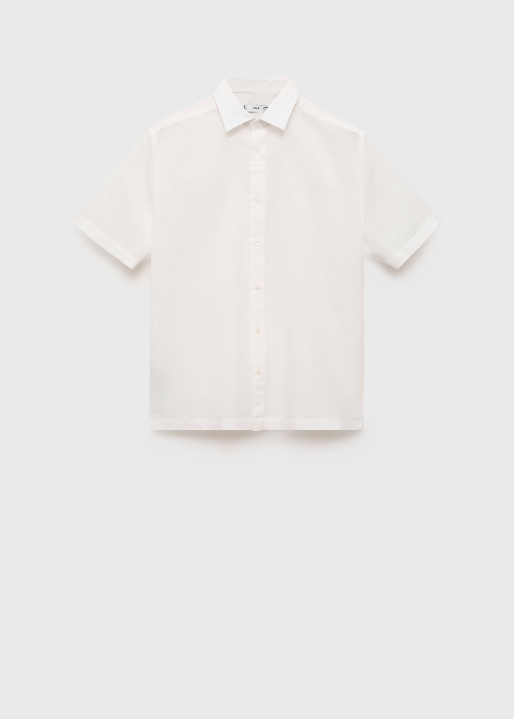 Camicia lino maniche corte - Articolo senza modello