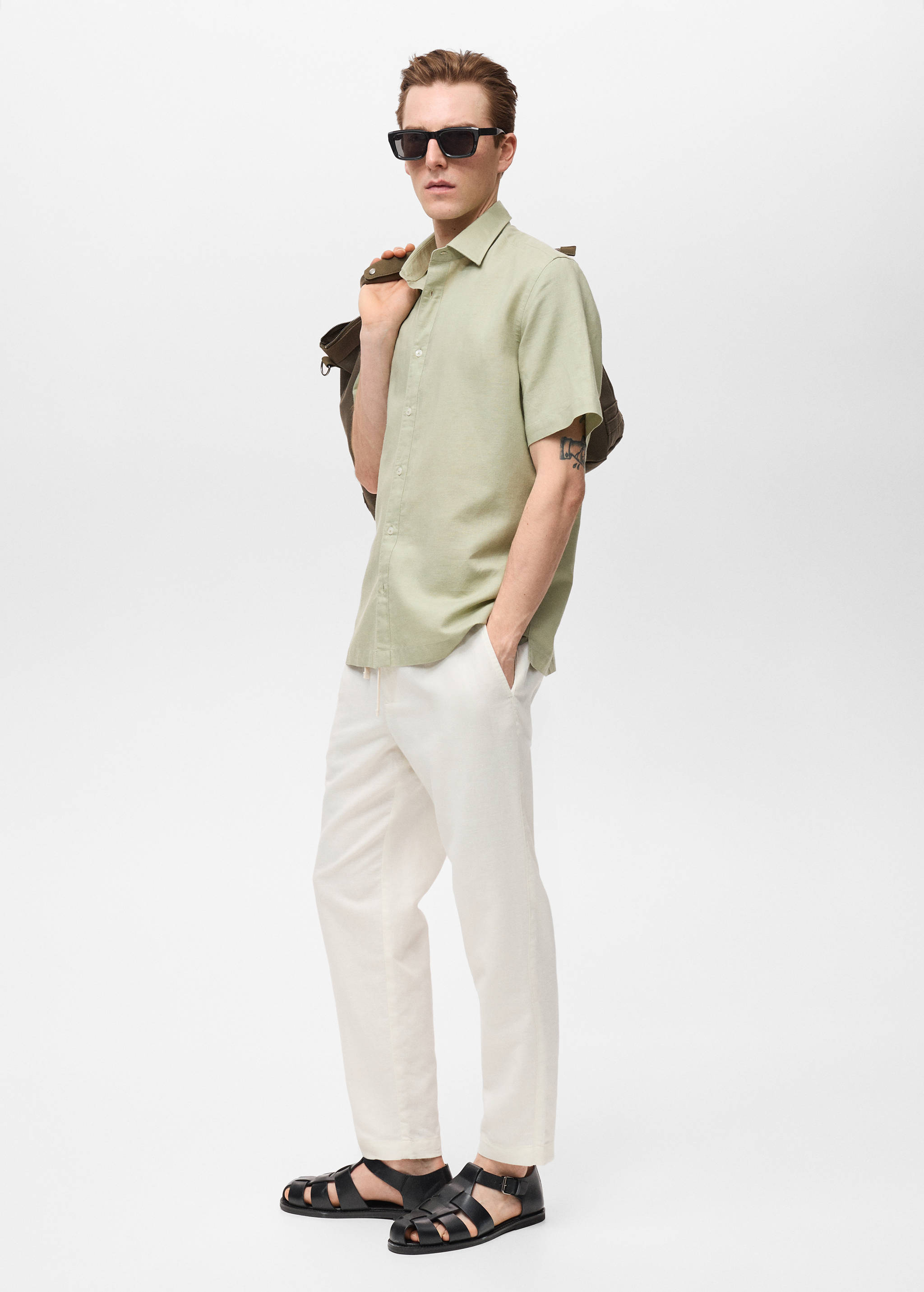 Chemise lin manches courtes - Détail de l'article 2