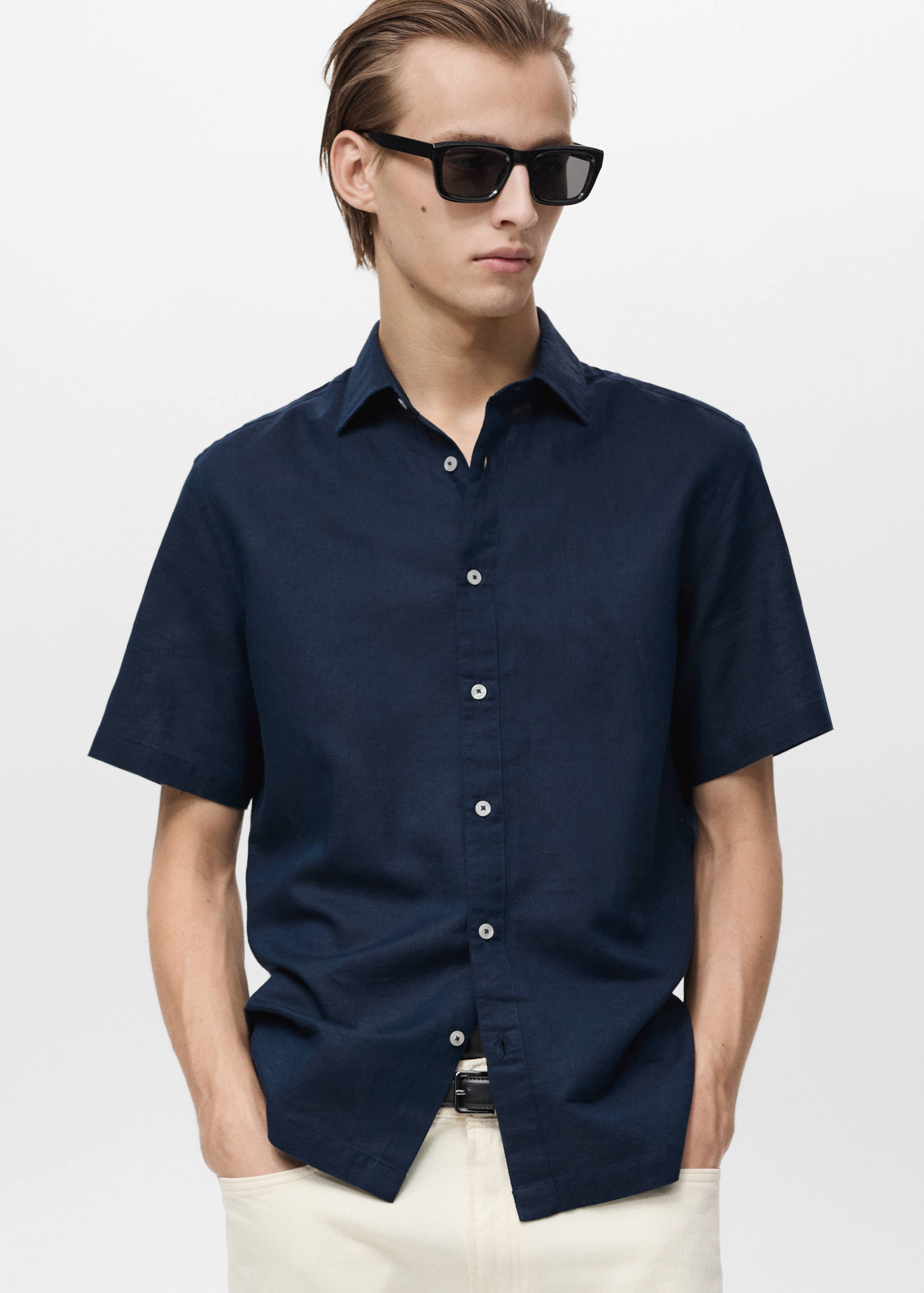 Chemise lin manches courtes - Détail de l'article 6