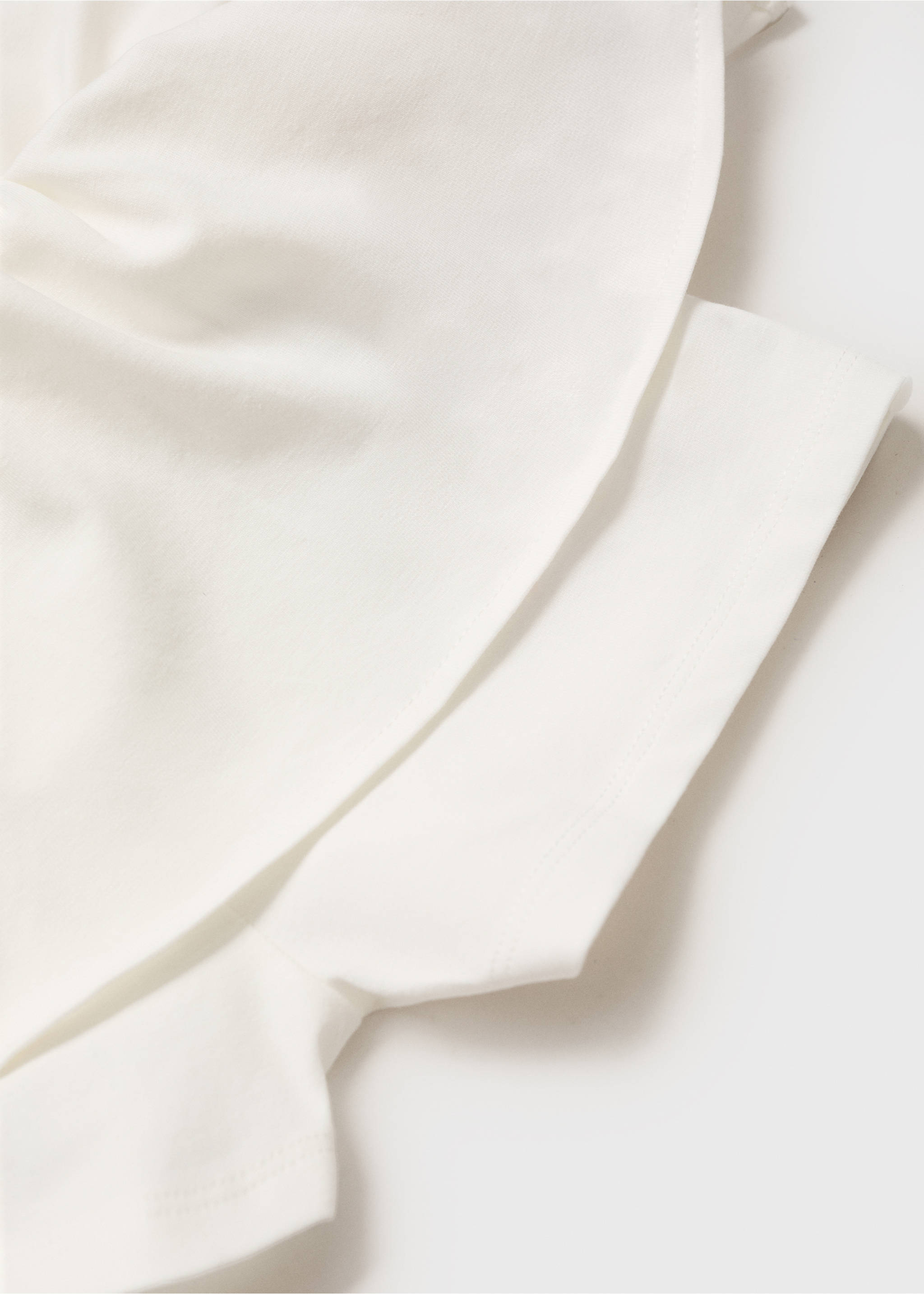 Falda pantalón volantes - Detalle del artículo 0, Blanco roto. Ref: 87087890-00.