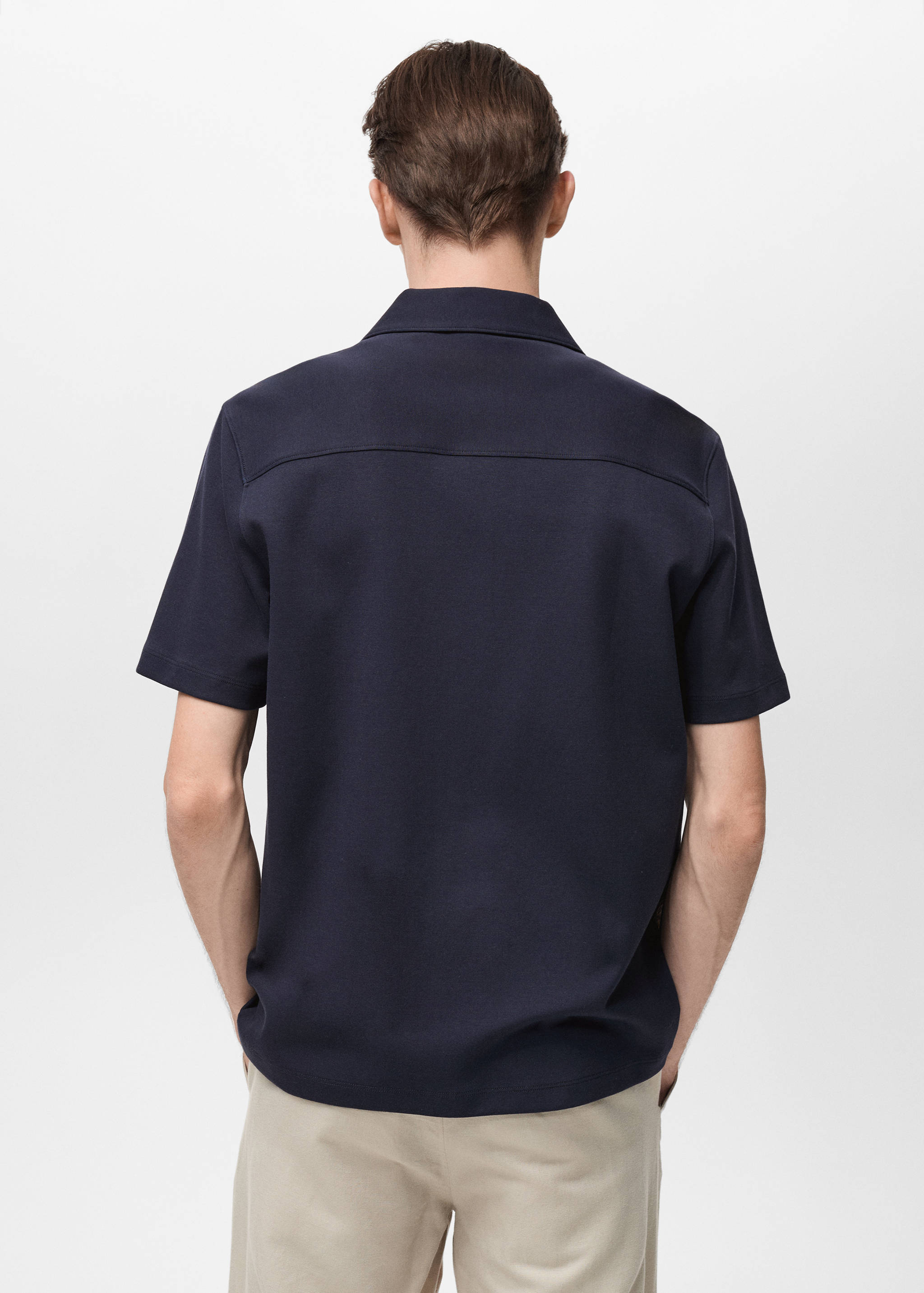 Chest-pocket cotton shirt - Reverse of the article