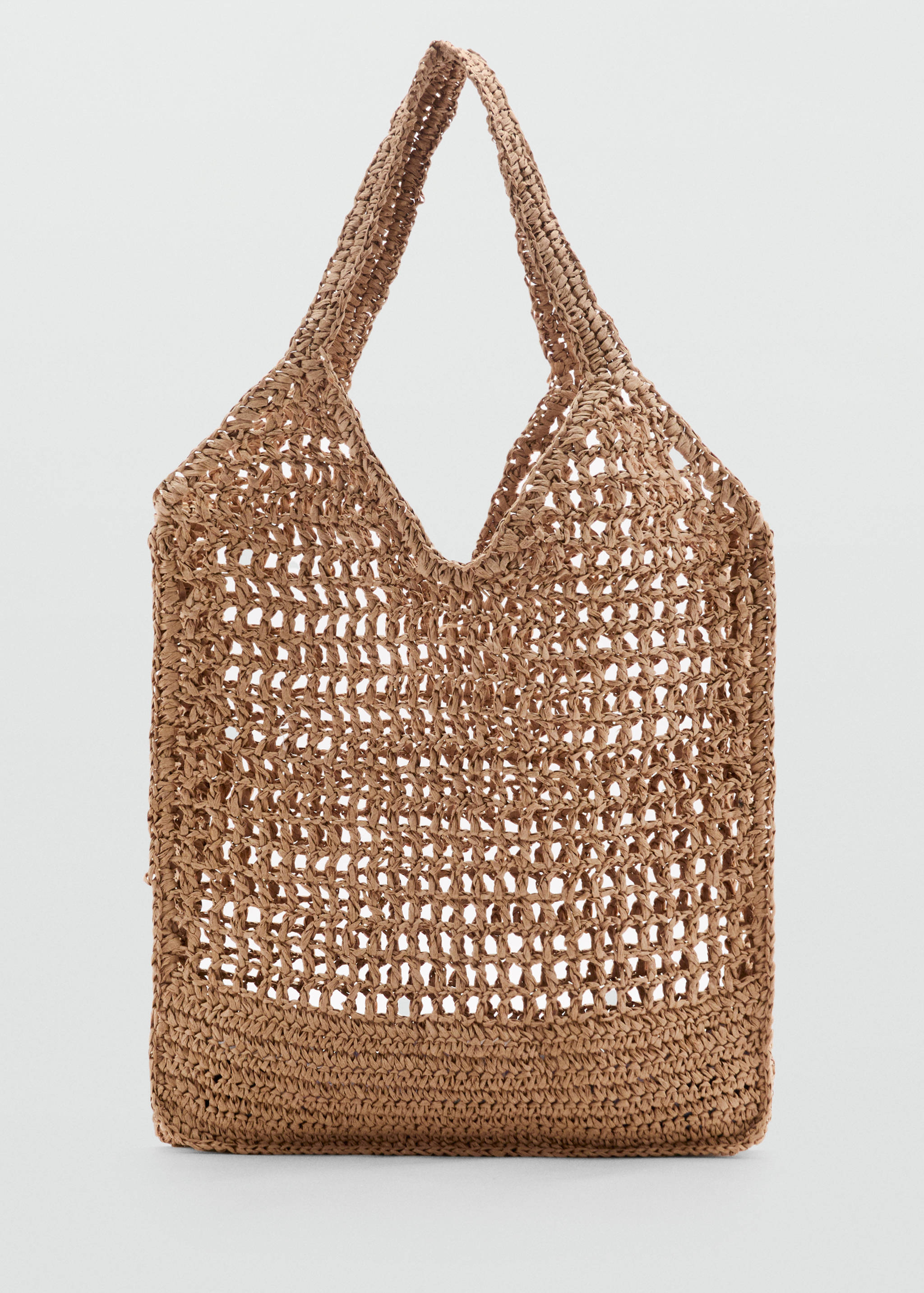 Natural fiber double handle shoulder bag - Article without model