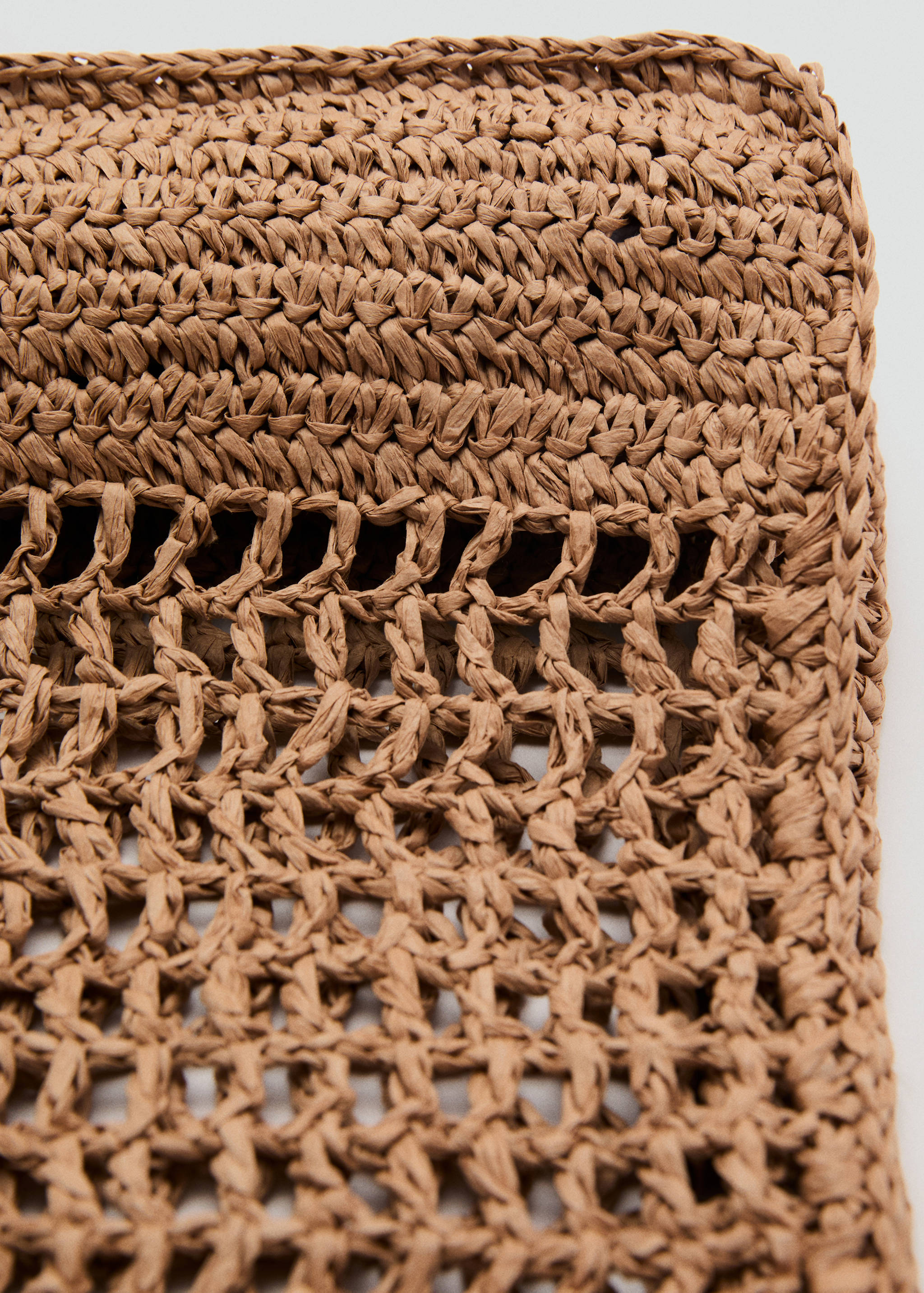 Natural fiber double handle shoulder bag - Details of the article 1