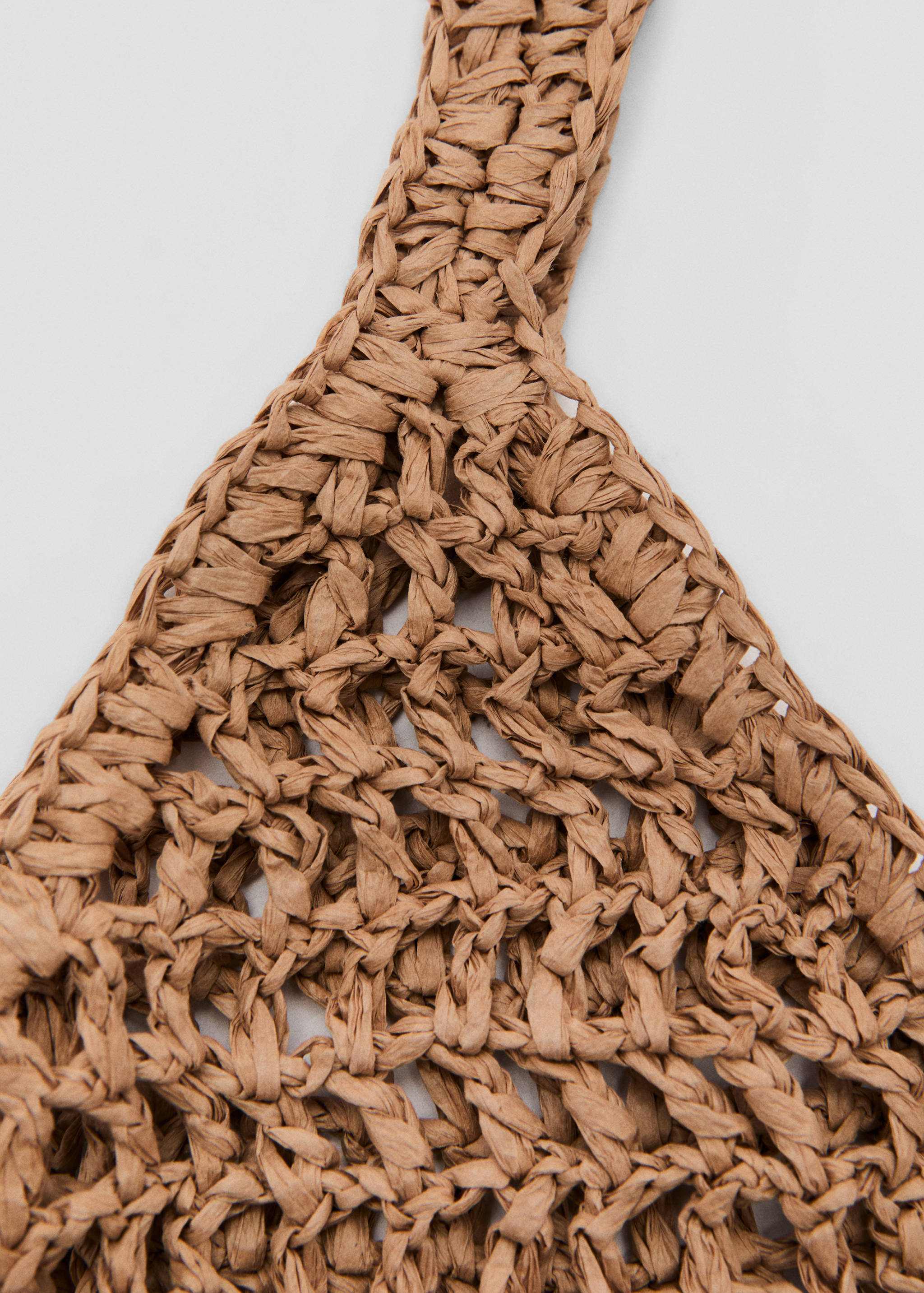 Natural fiber double handle shoulder bag - Details of the article 2