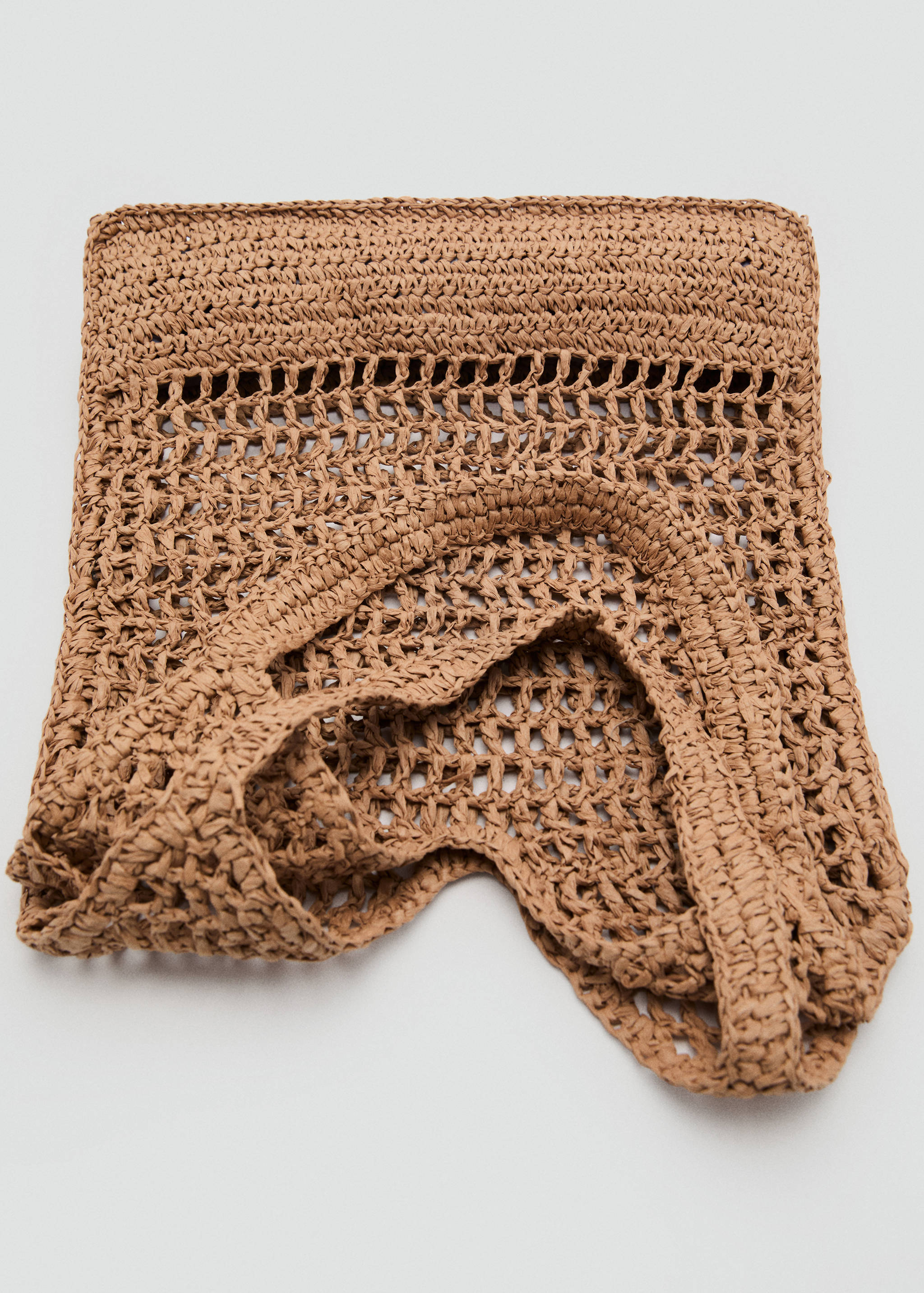 Natural fiber double handle shoulder bag - Details of the article 3