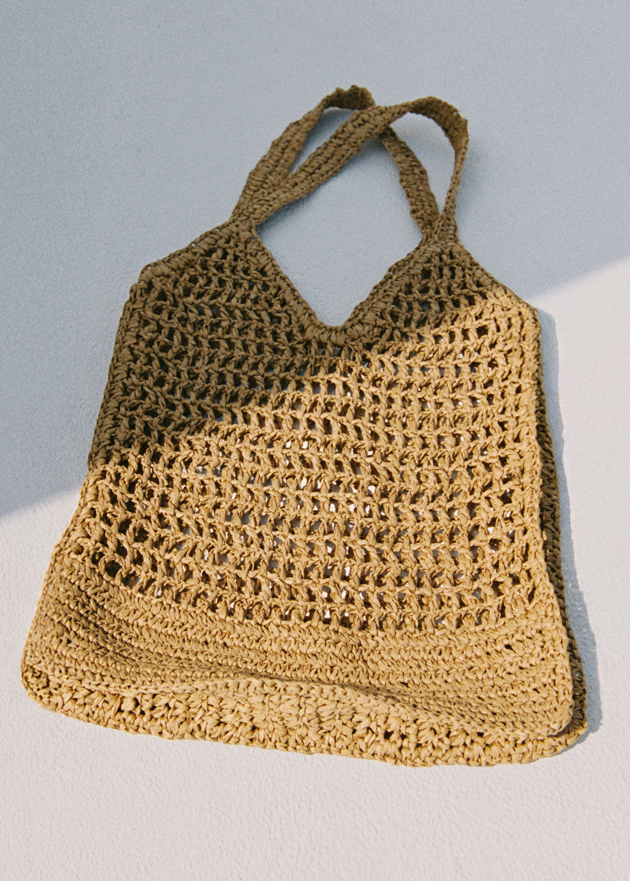 Natural fiber double handle shoulder bag - Details of the article 7