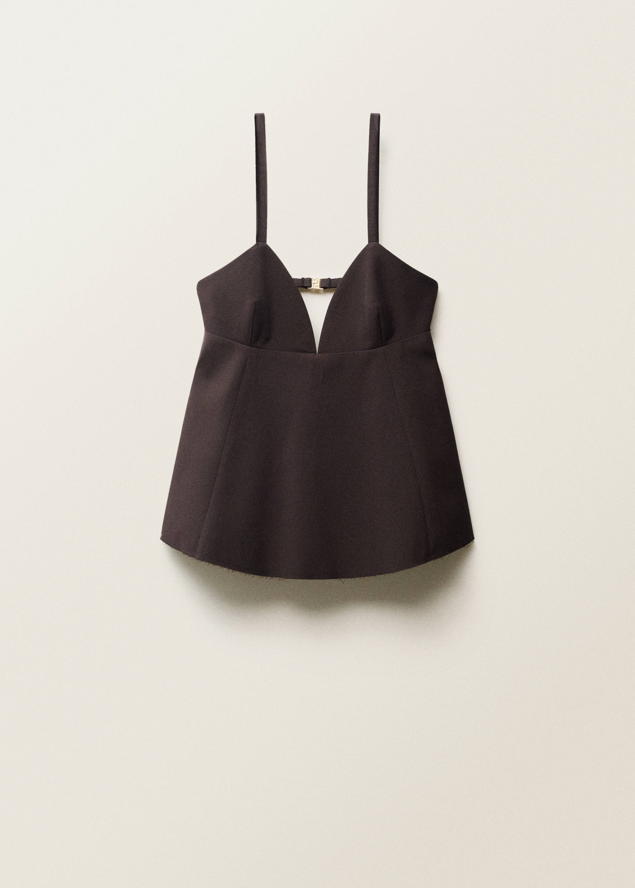 V-neck top with open back - Article without model