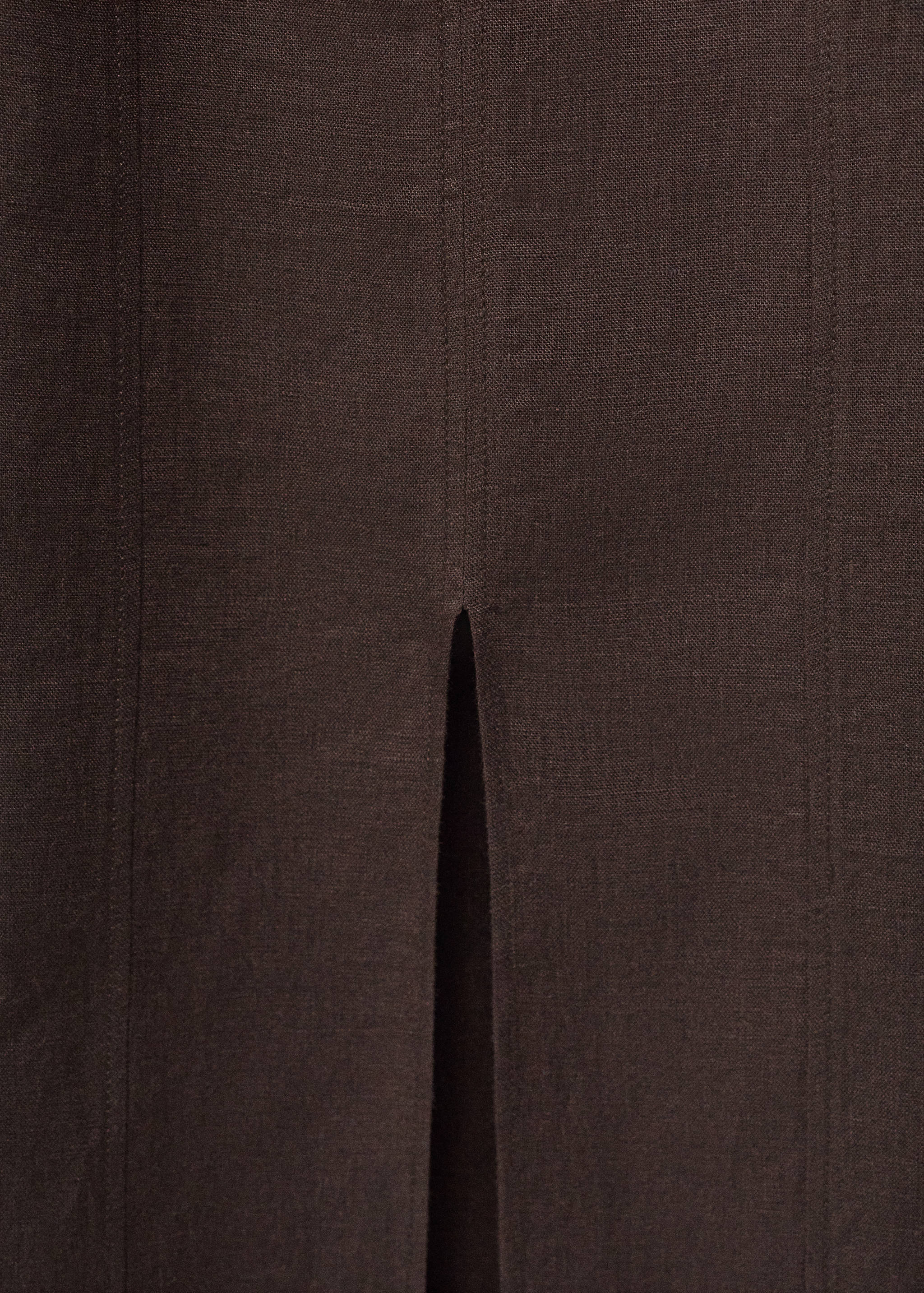 Linen midi-dress with front opening - Details of the article 0