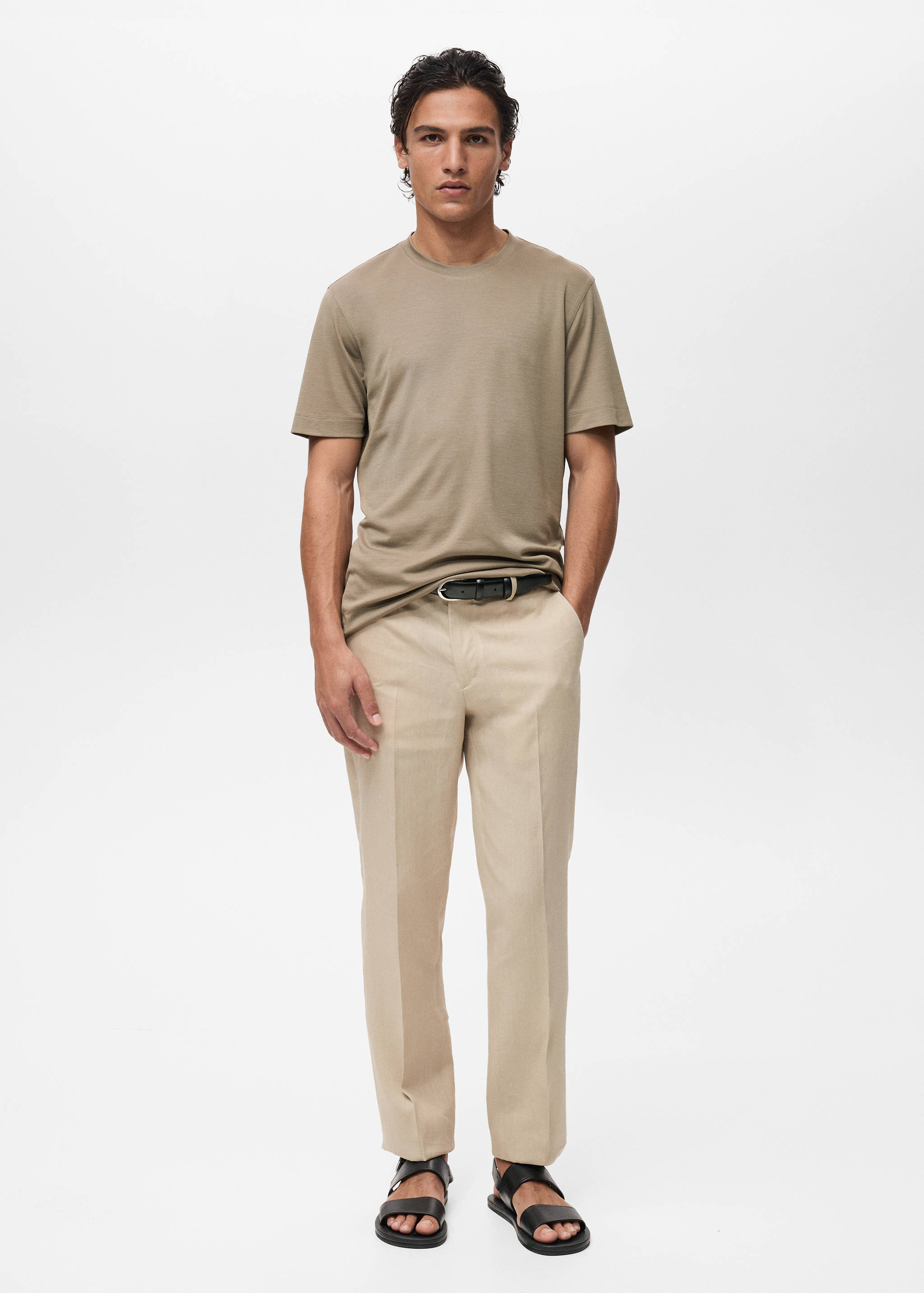 Short-sleeved lyocell t-shirt - General plane