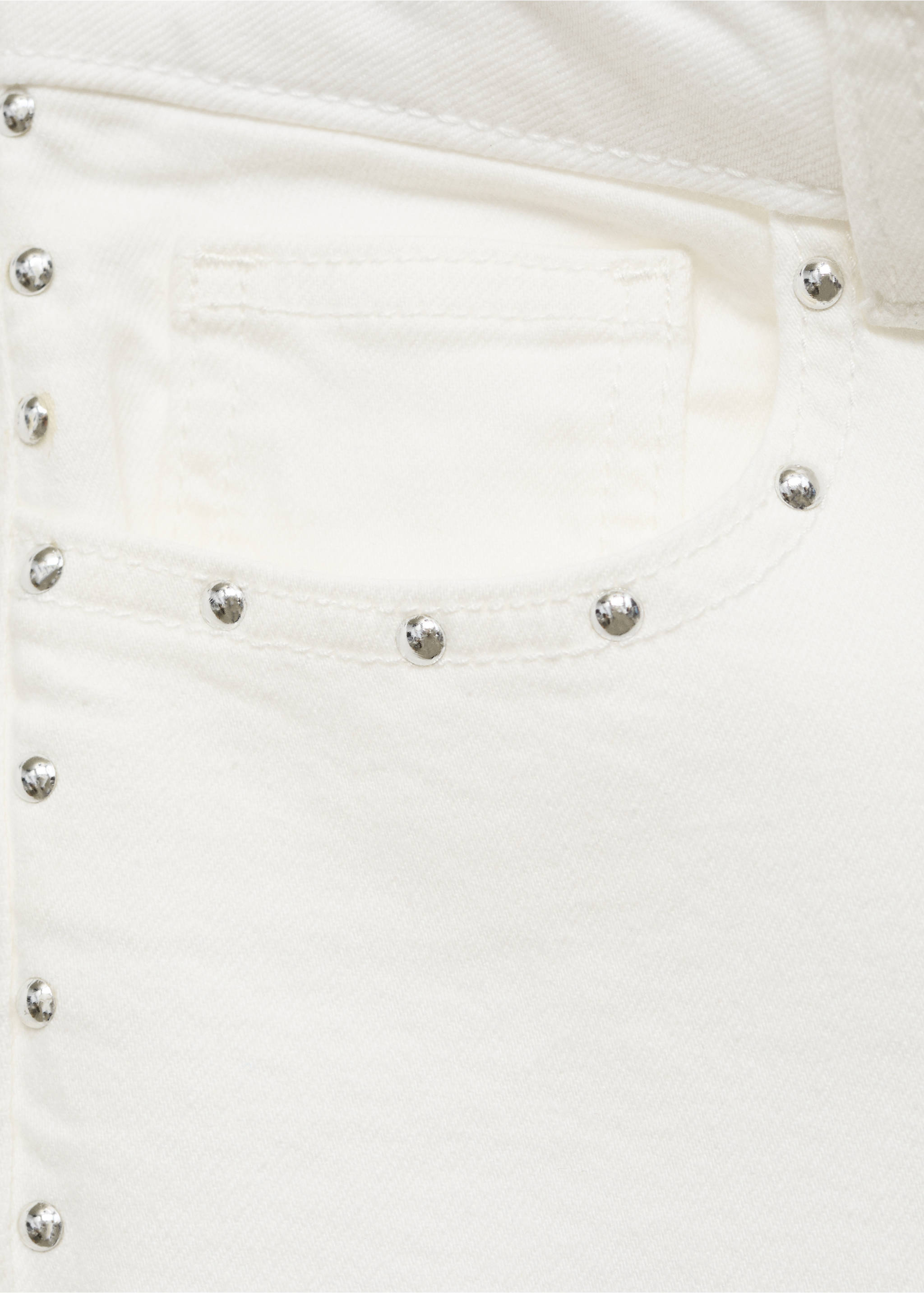 Jeans low waist tachuelas - Detalle del artículo 0, Blanco roto. Ref: 87088260-00.