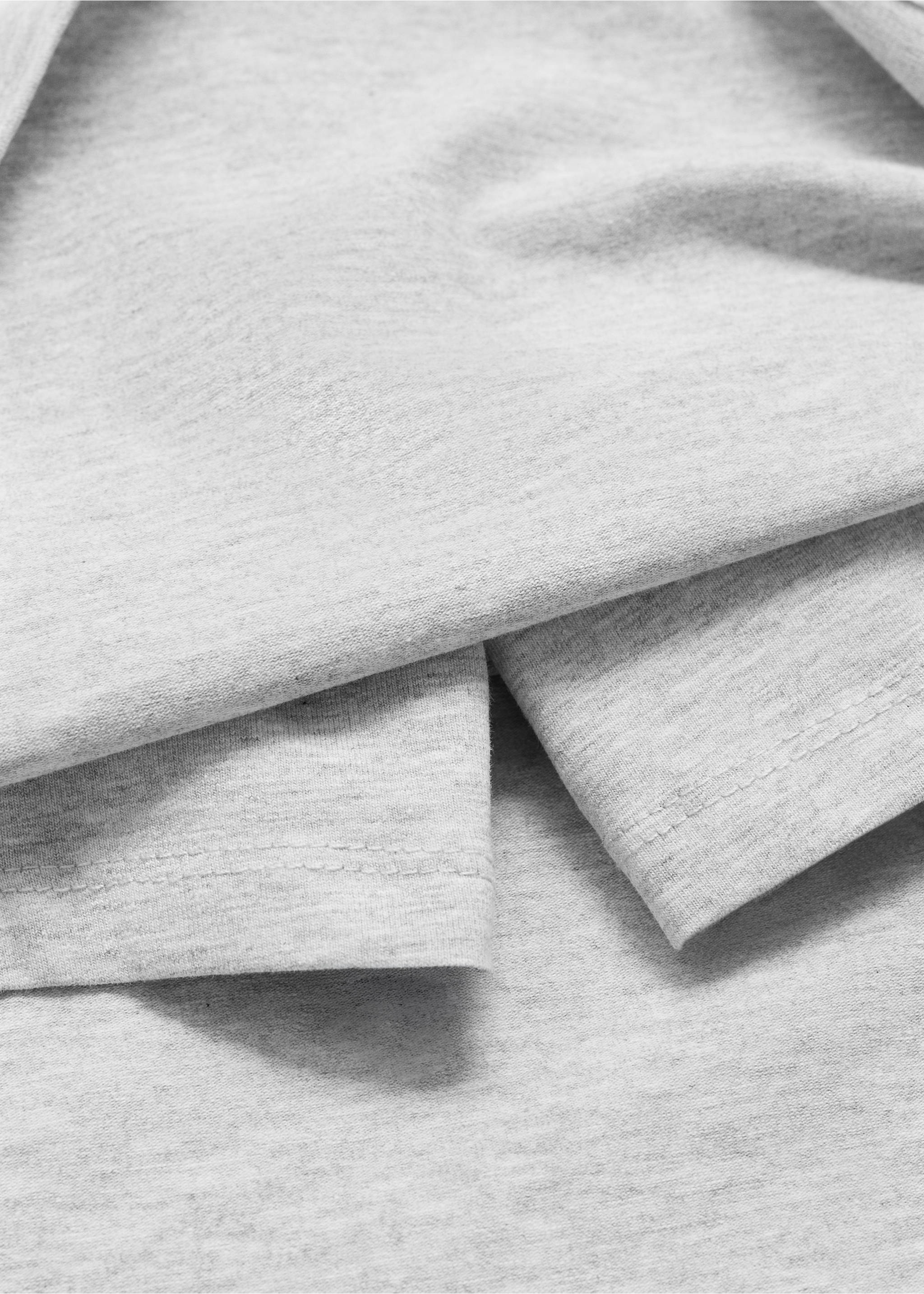 Knitted skirt and trousers - Details of the article 8, Light Heather Grey. Ref: 87088261-00.