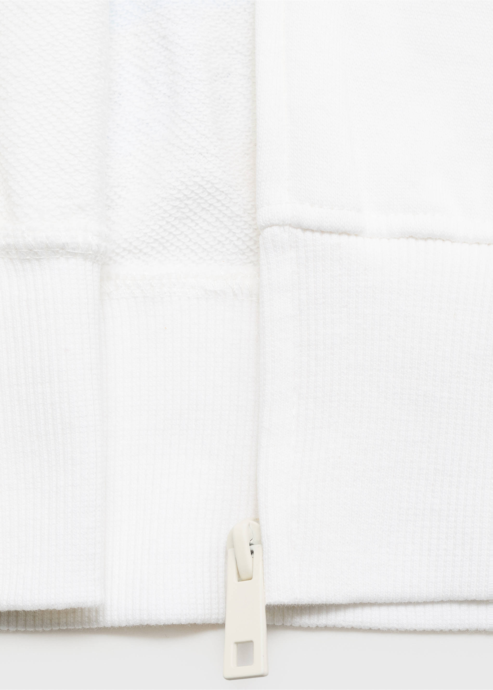 Hooded sweatshirt with printed message - Details of the article 8, Off White. Ref: 87088263-00.