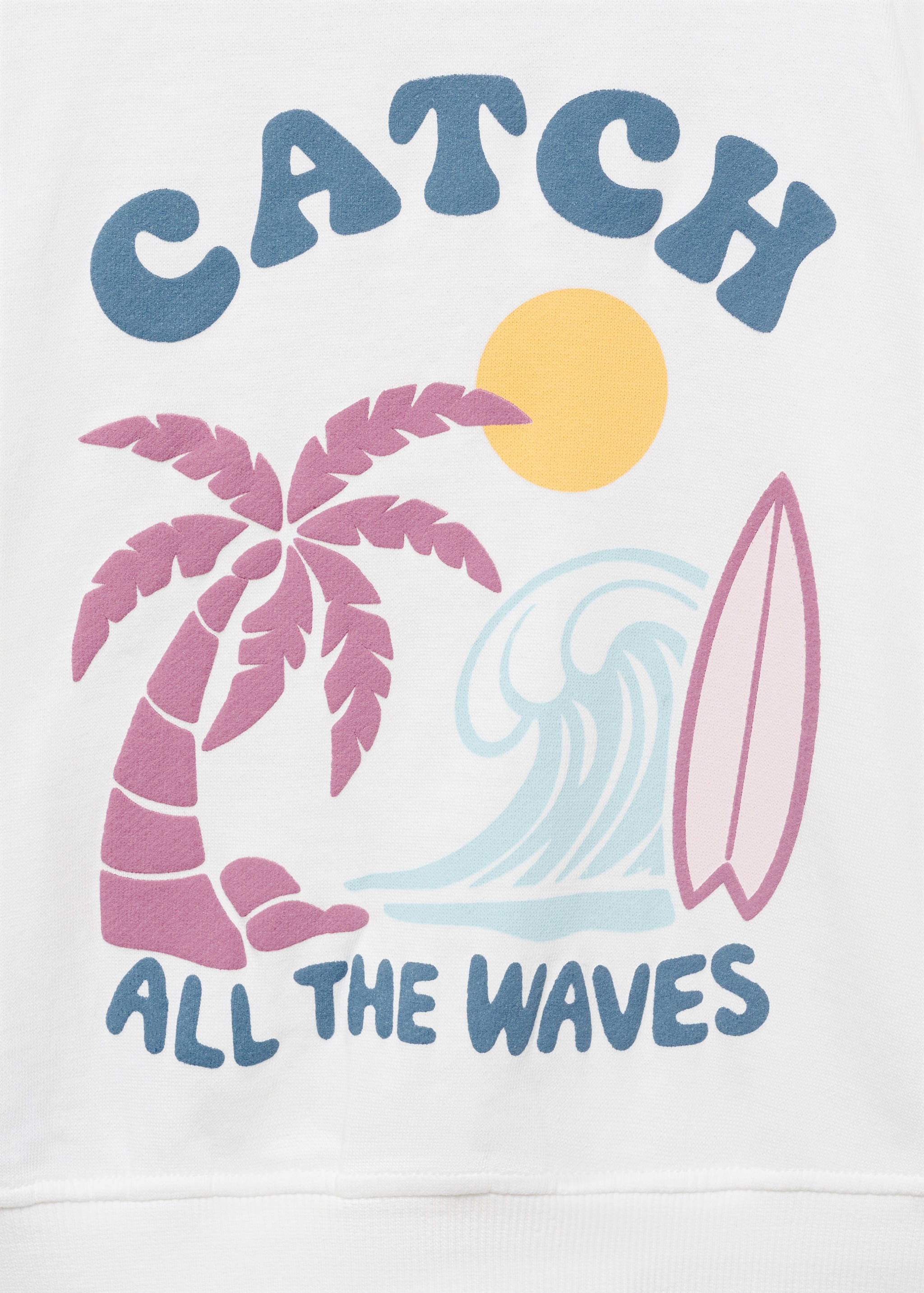 Hooded sweatshirt with printed message - Details of the article 0